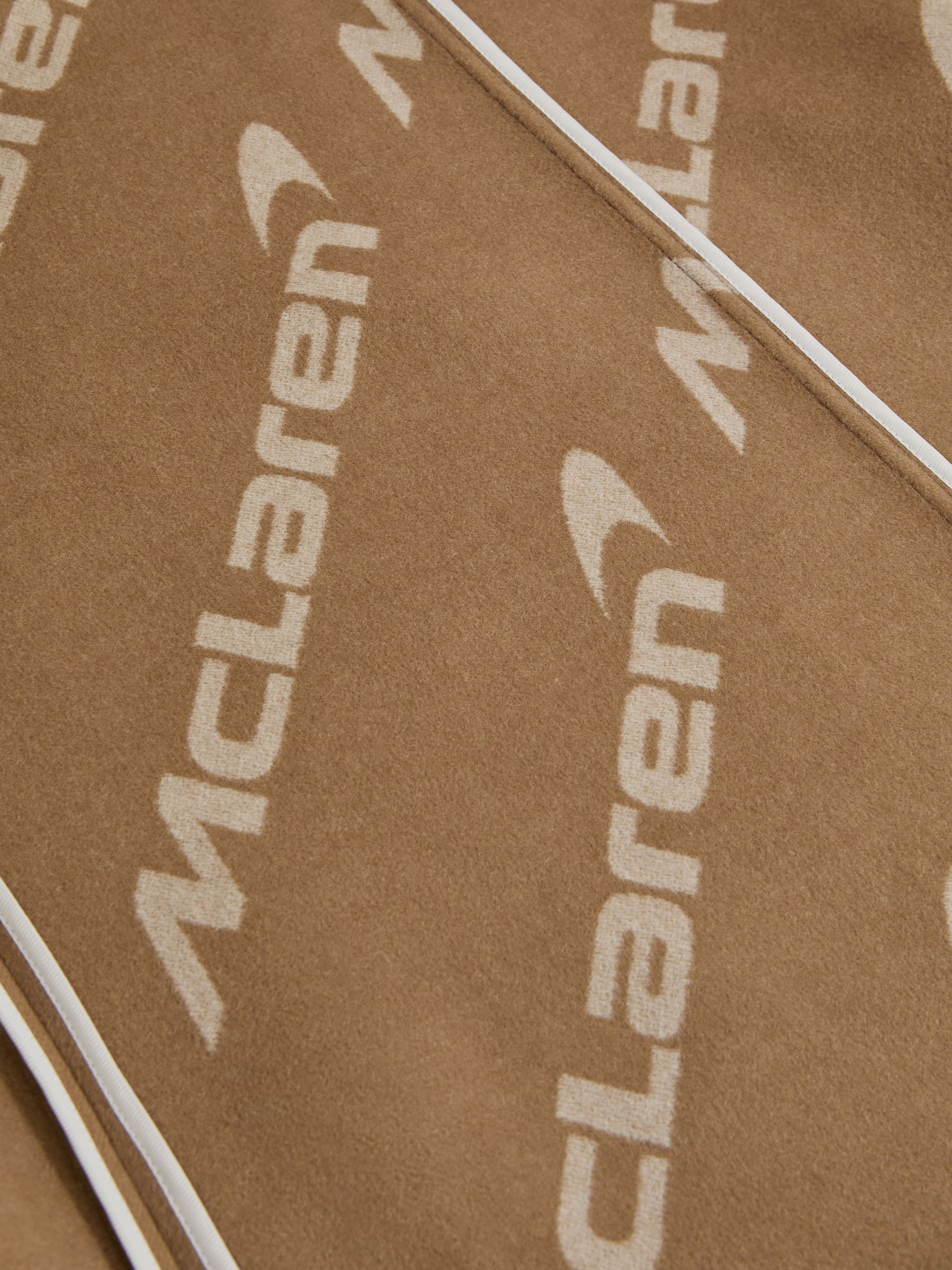 McLaren F1 Wool Blend Twin Pocket Overshirt in Camel