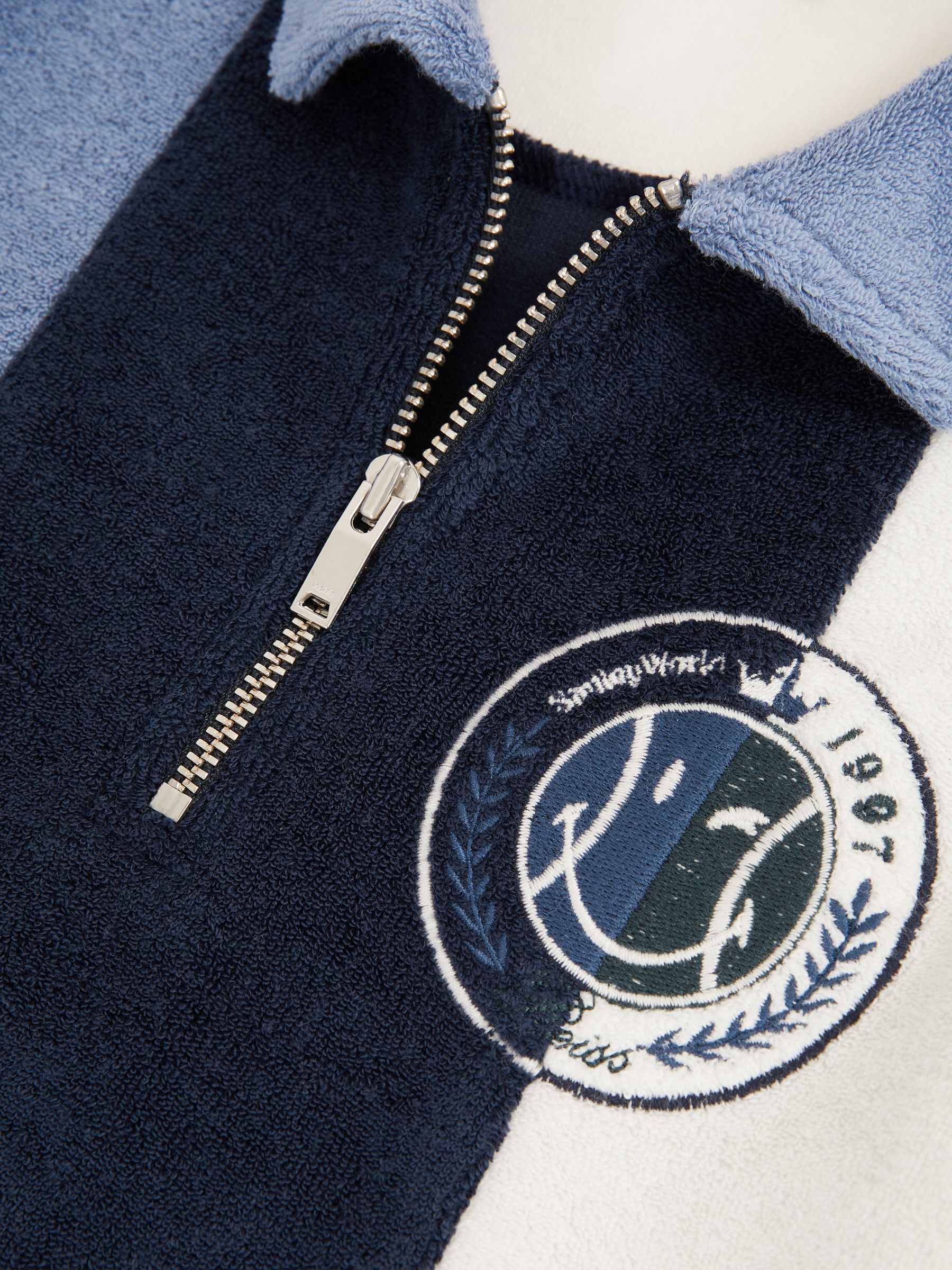 9-13 yrs SmileyWorld | Reiss Towel Polo Shirt in Blue