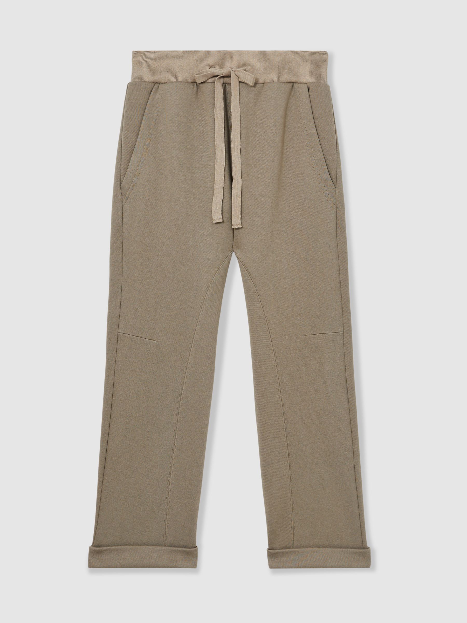 Reiss | Les 100 Ciels Jersey Joggers in Sage Green