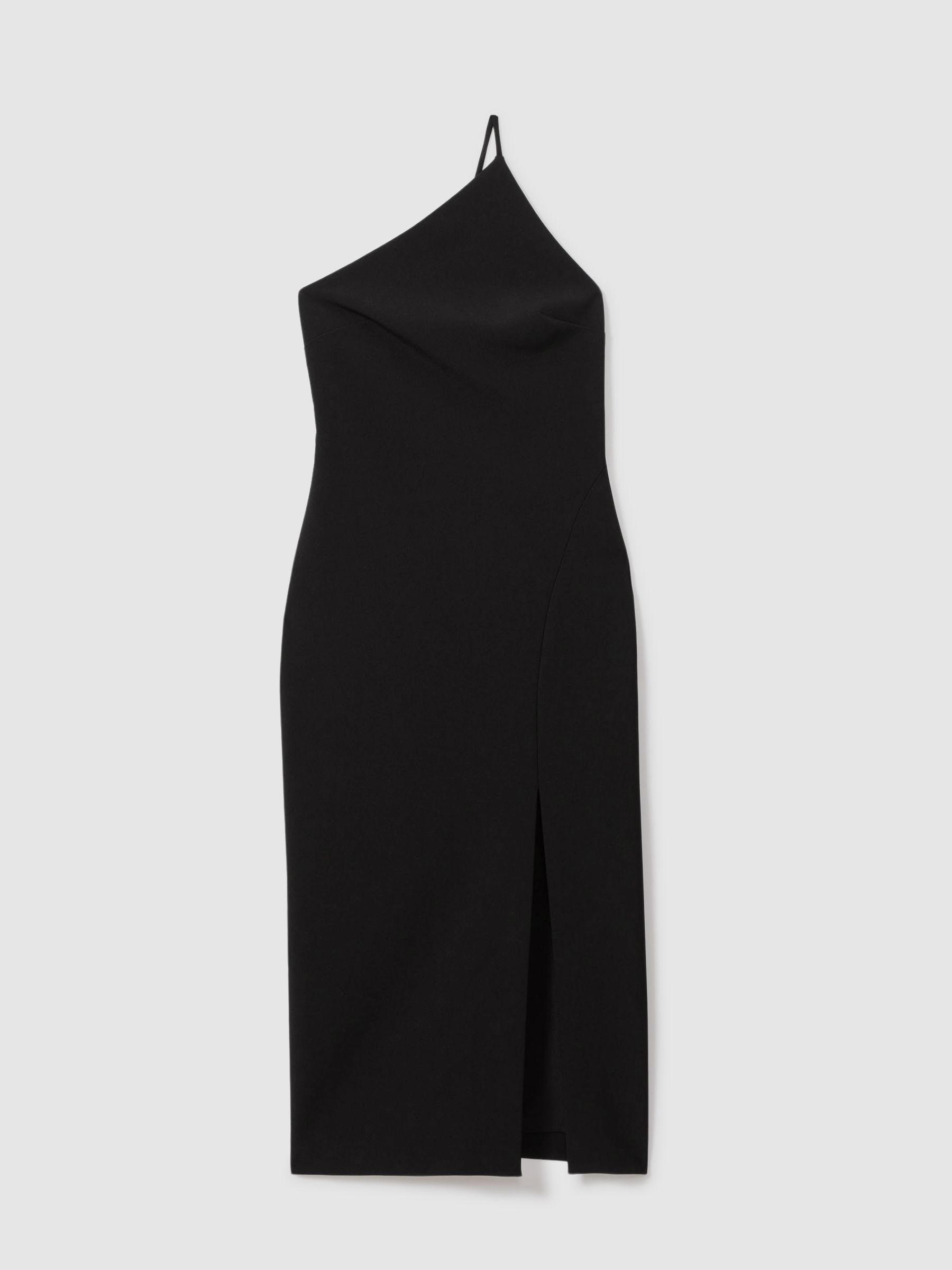 One-Shoulder Bodycon Dress in Black
