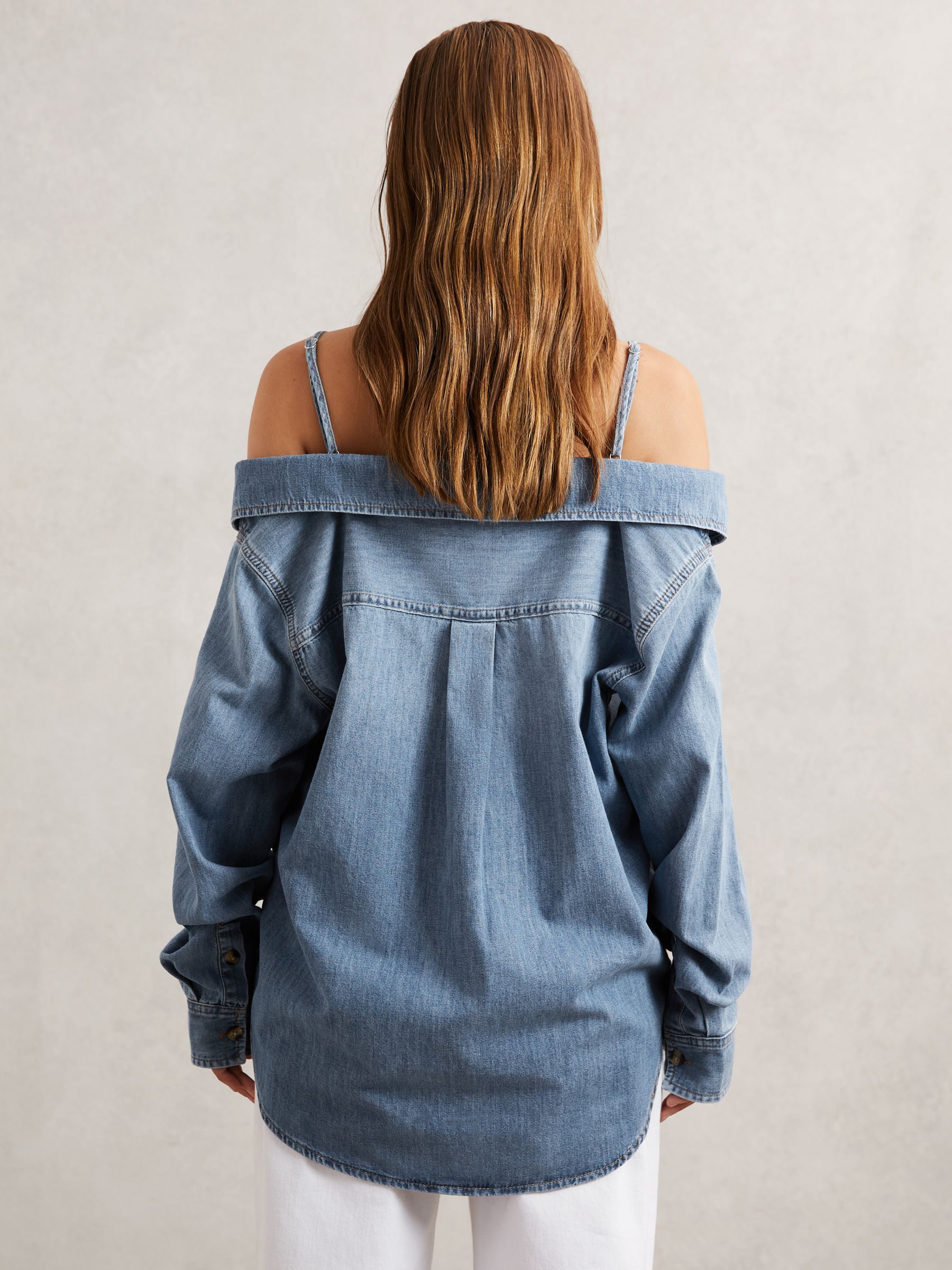 100% Cotton Shirt in Indigo Blue