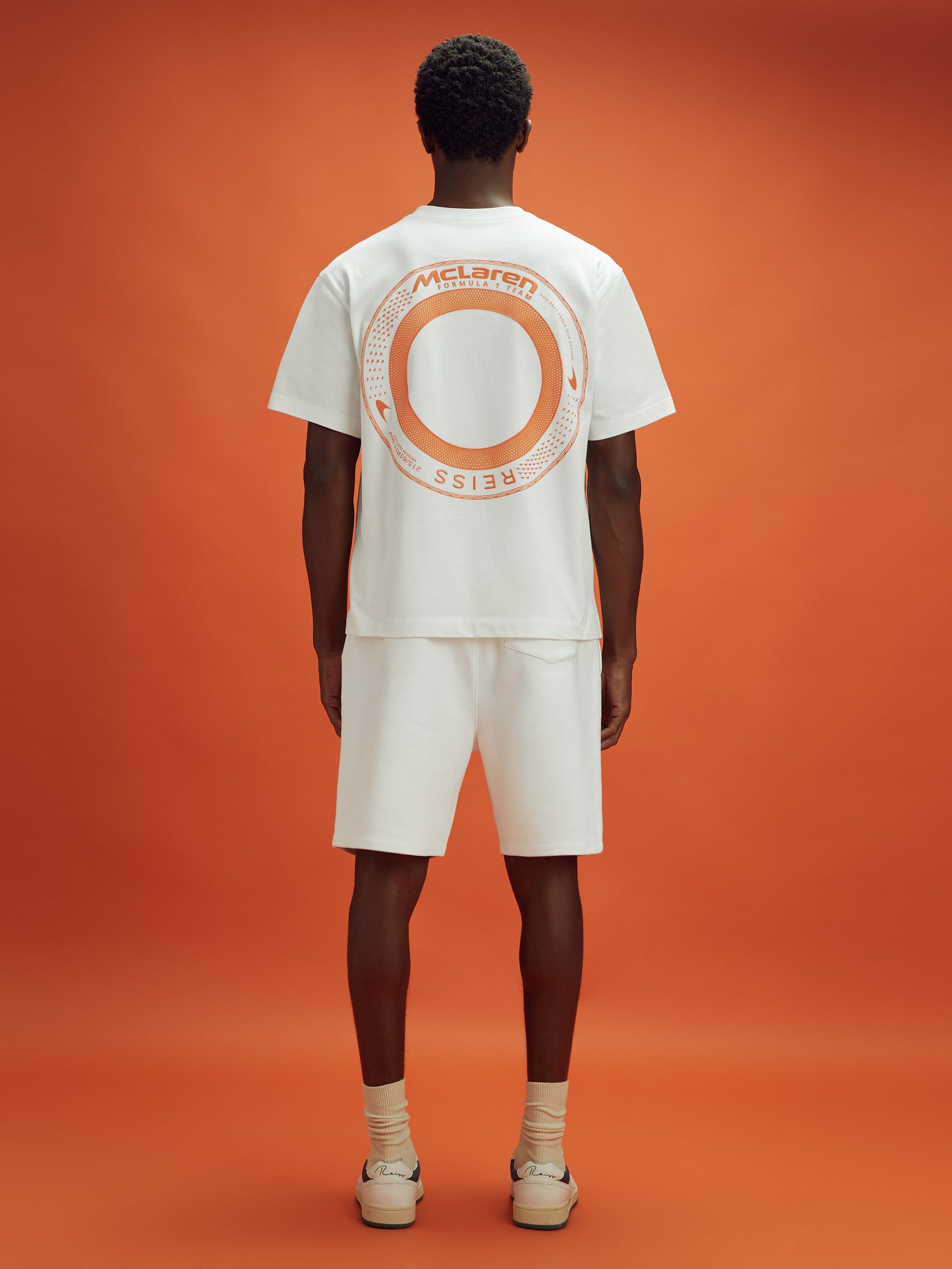 McLaren F1 Oversized Cotton Crew Neck T-Shirt in White