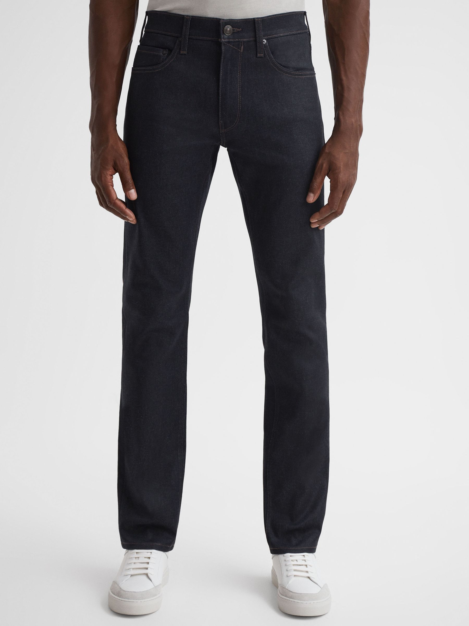 Paige High Stretch Jeans in Spence Coated