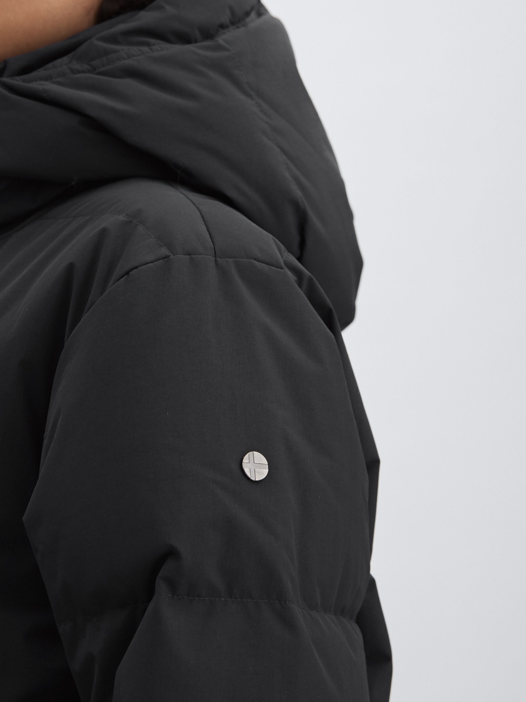 Scandinavian Edition Padded Parka Coat in Black