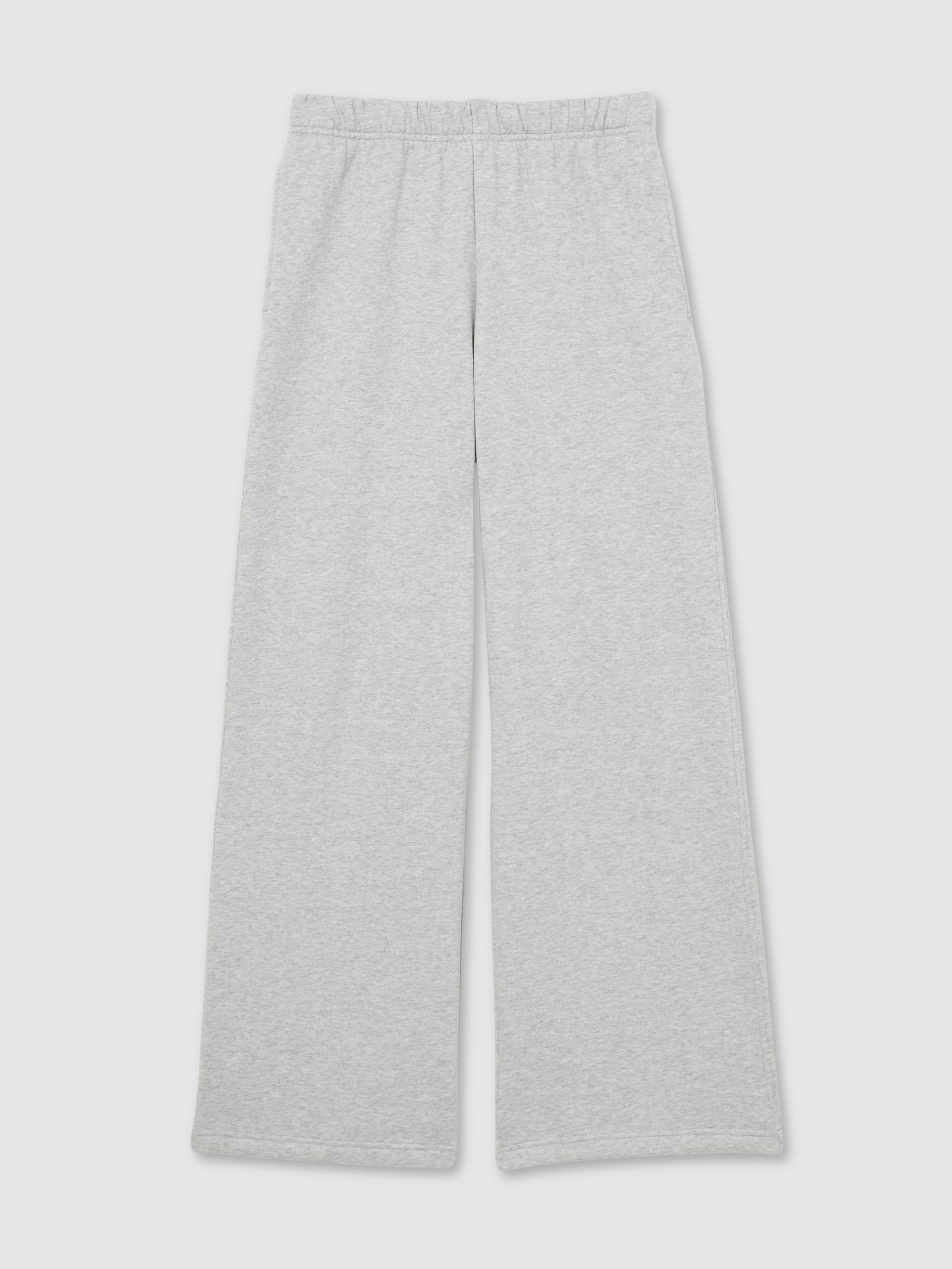 Good American Wide-Leg Joggers in Heather Grey