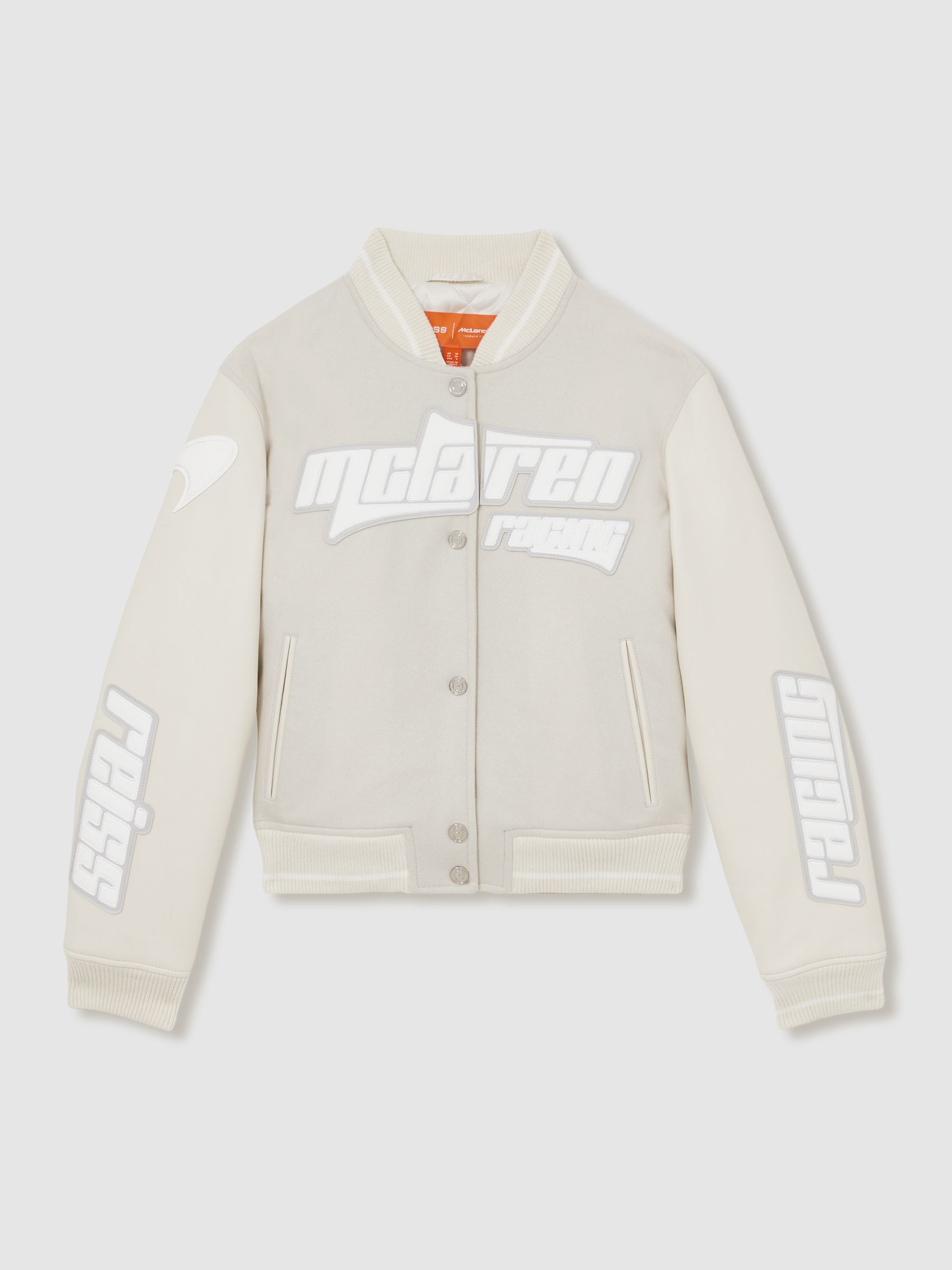 McLaren F1 Team Bomber Jacket in Off White