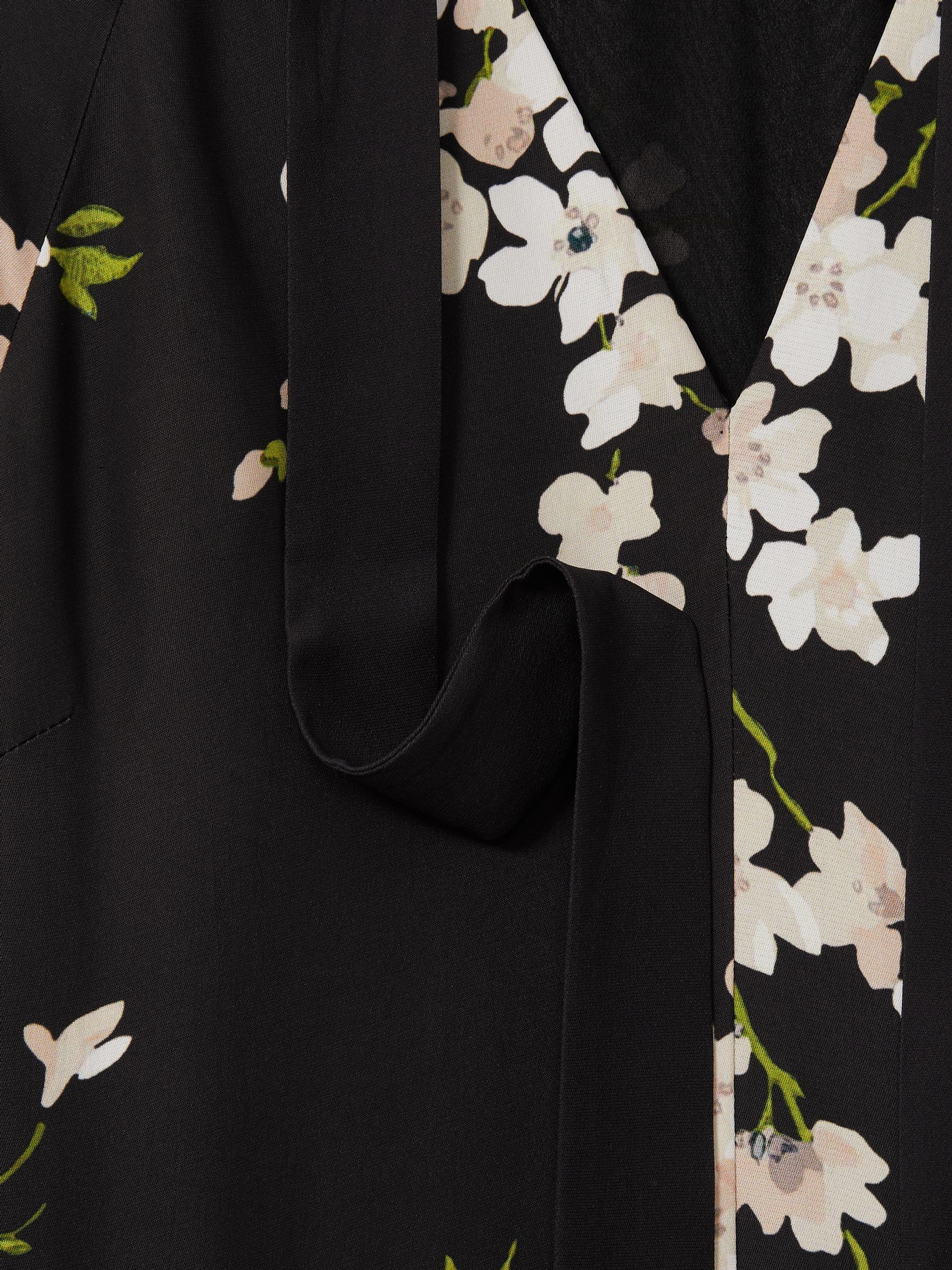 Florere Dropped Waist Mini Dress in Black