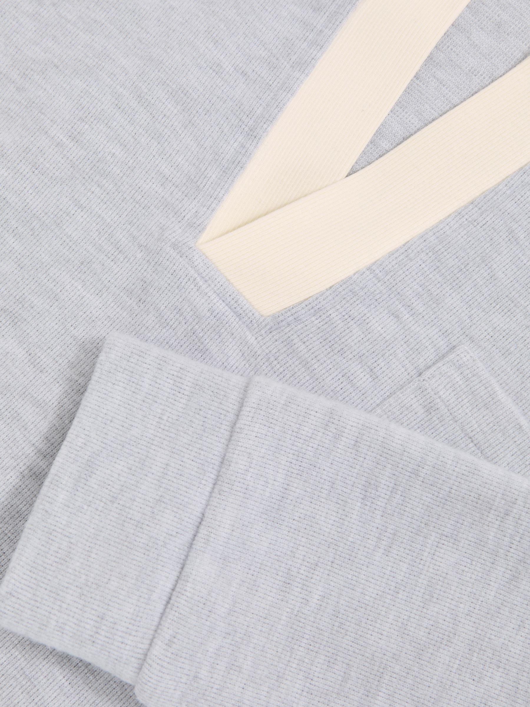 Polo Shirt in Grey Marl/White