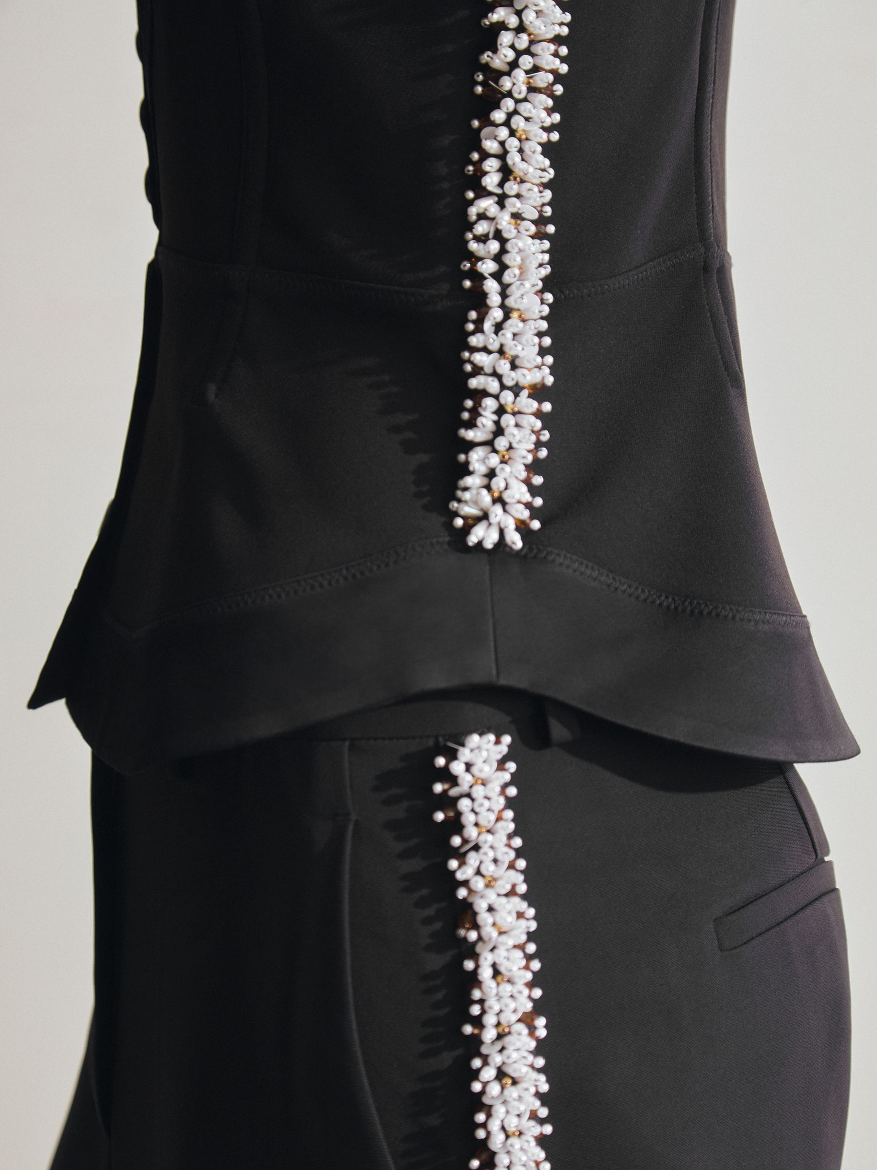 Atelier Embellished Corset Top in Black