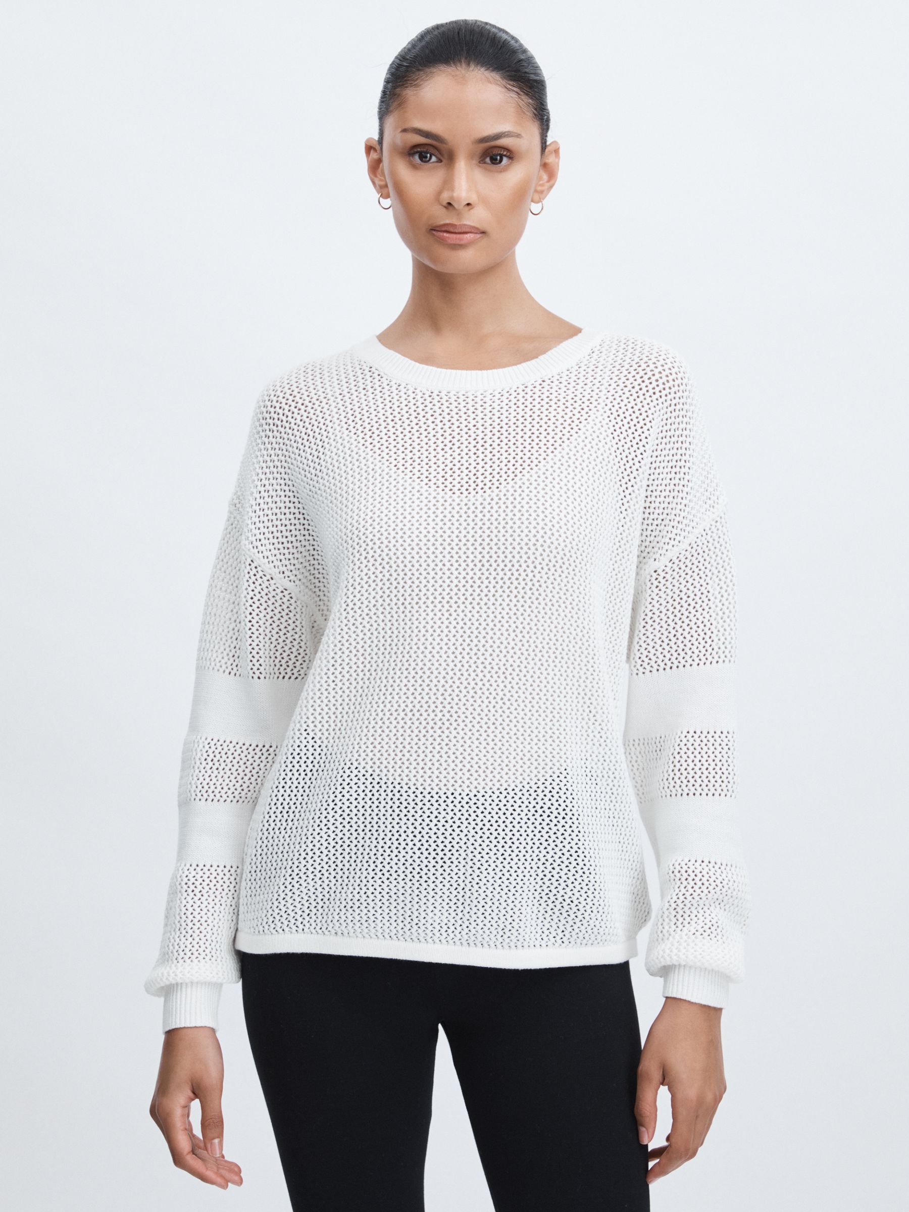 The Upside Cotton Open-Knit Jumper in Natural