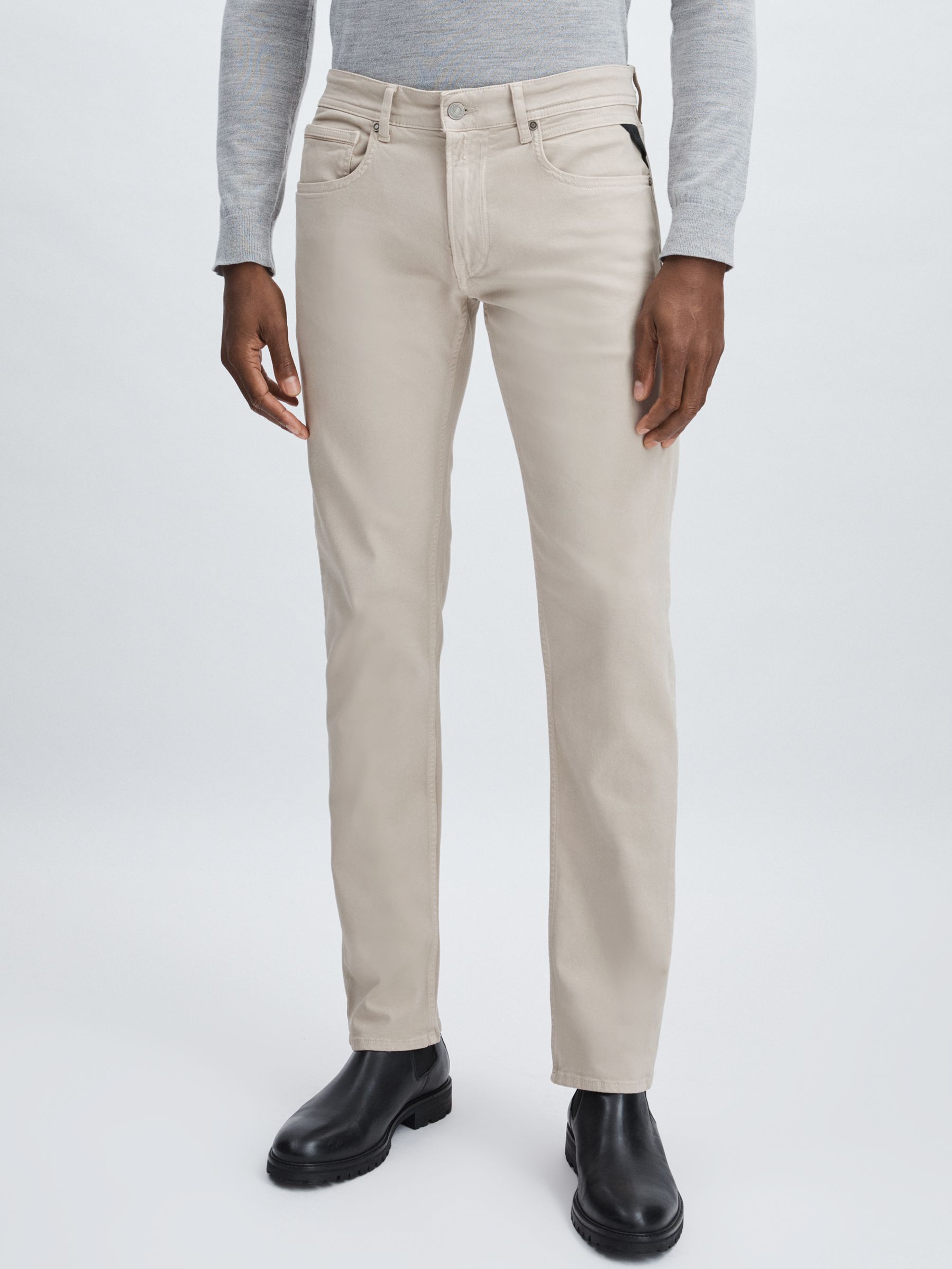 Replay Straight-Leg Jeans in Grey