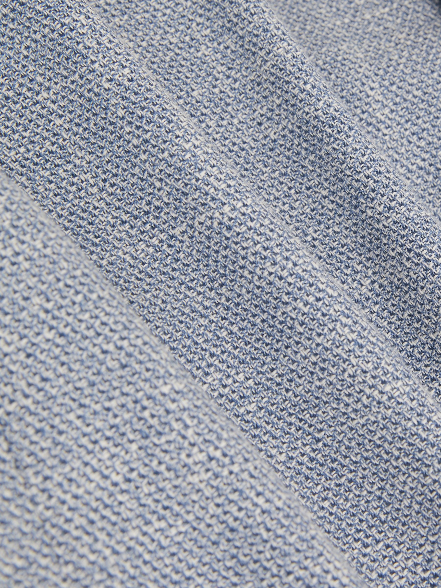 Slim Fit Single Breasted Blazer with Cotton in Soft Blue