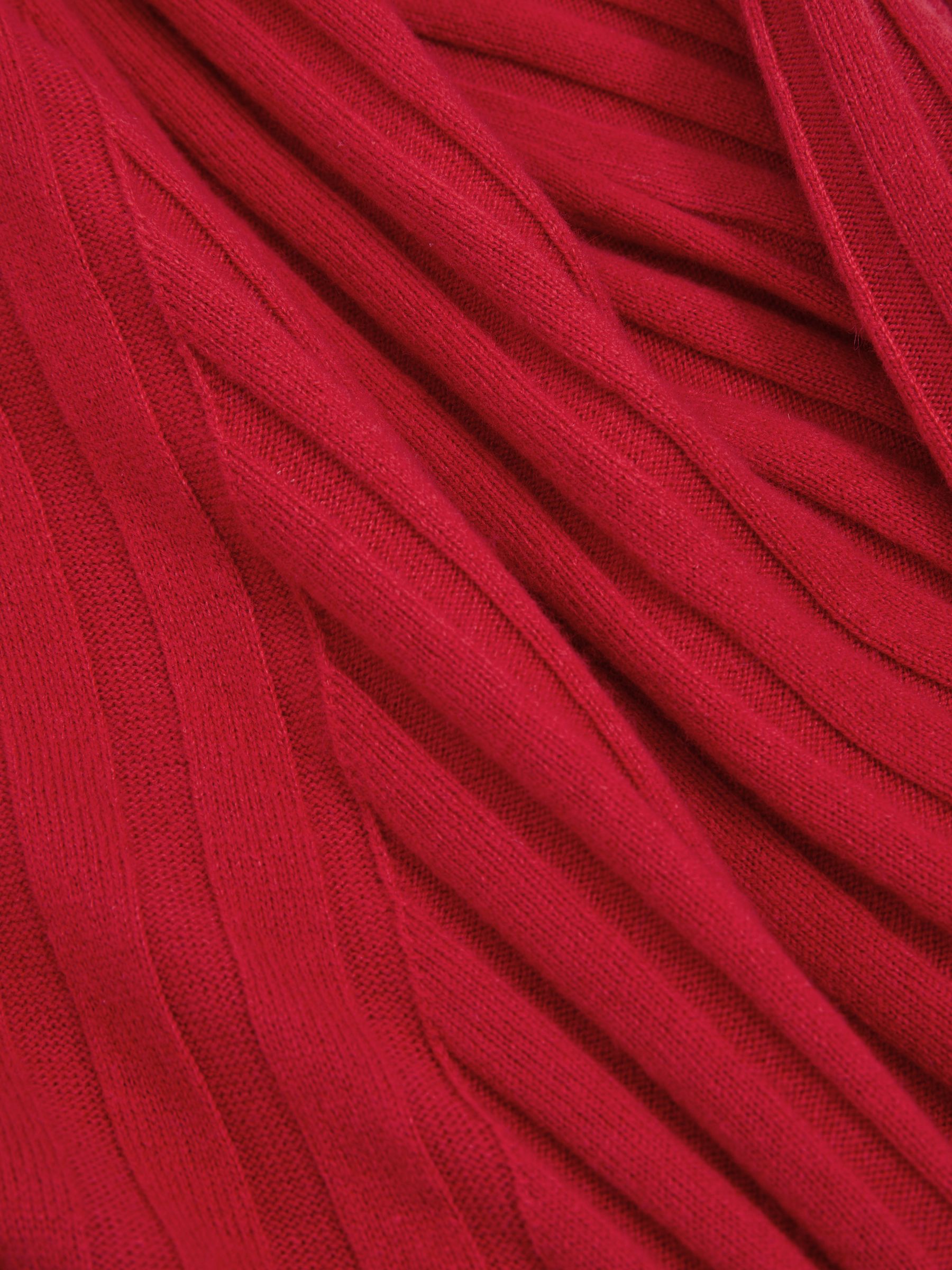 9-13 yrs Knitted Roll Neck Dress in Red