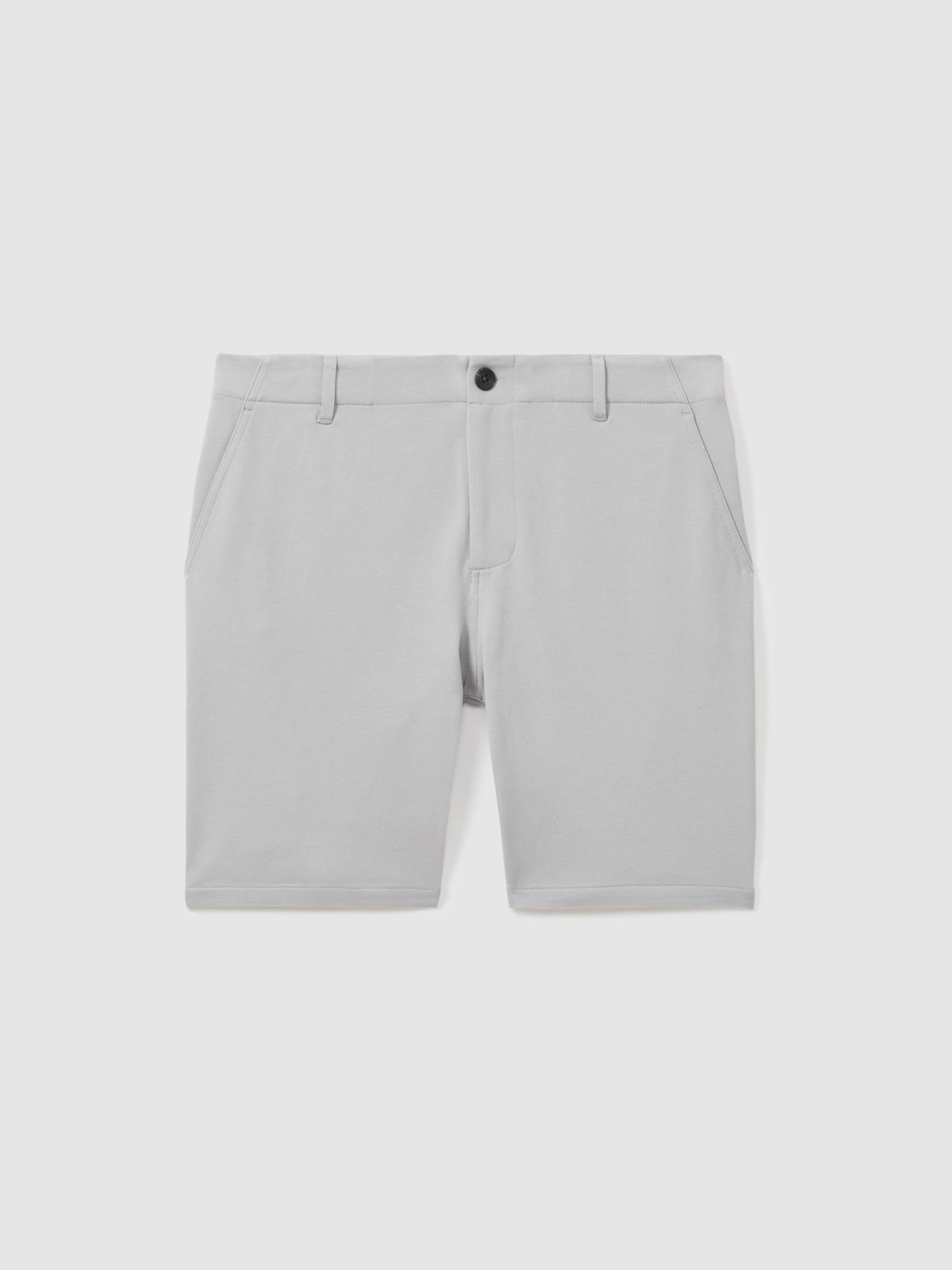 Paige Tailored Knitted Shorts in Grey