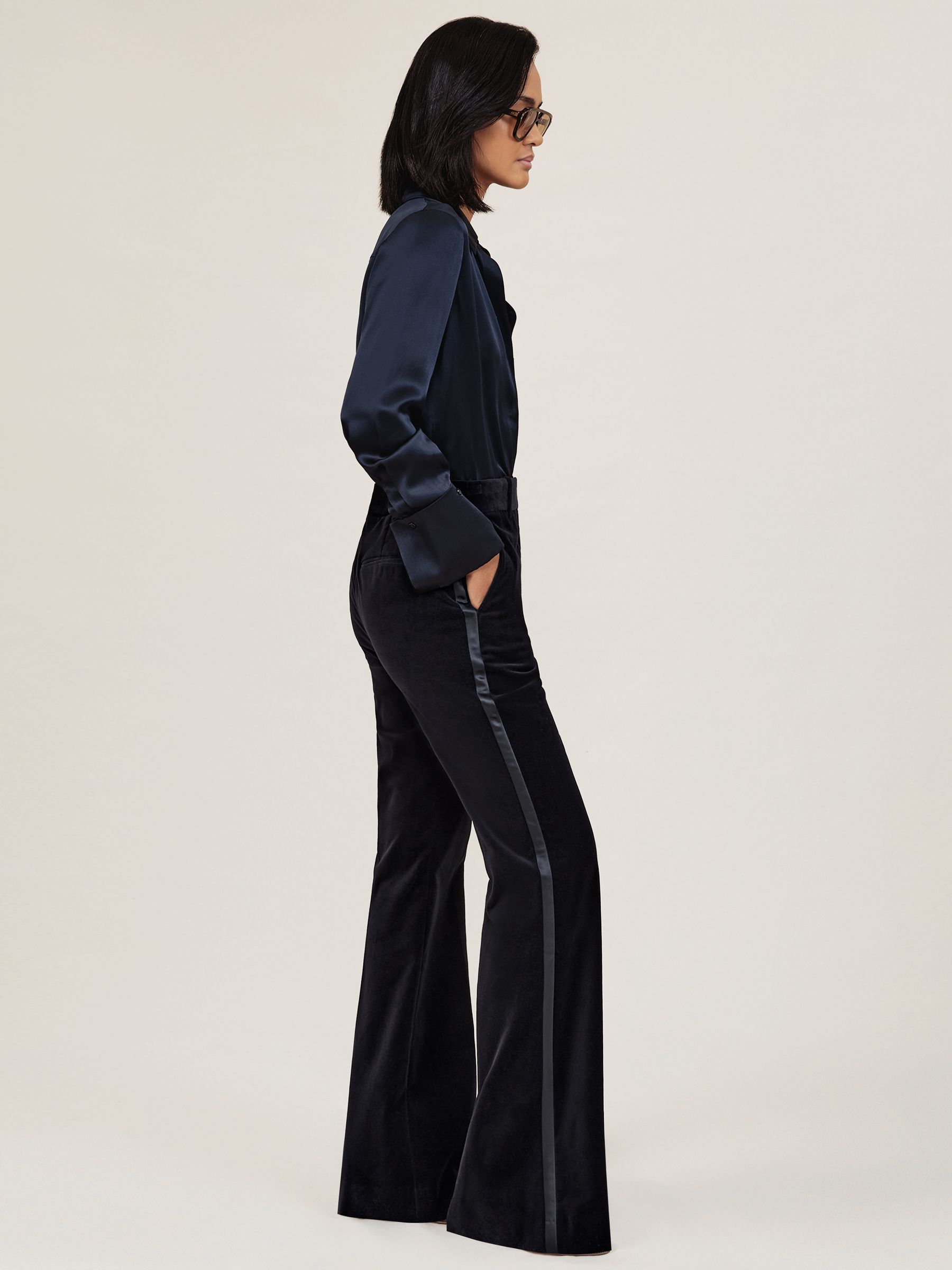 Petite Trousers in Navy
