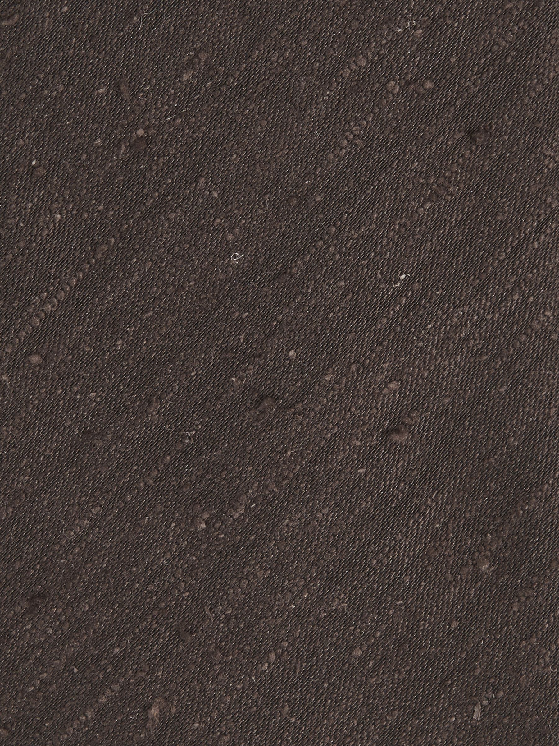 Silk Blend Textured Tie in Chocolate Brown