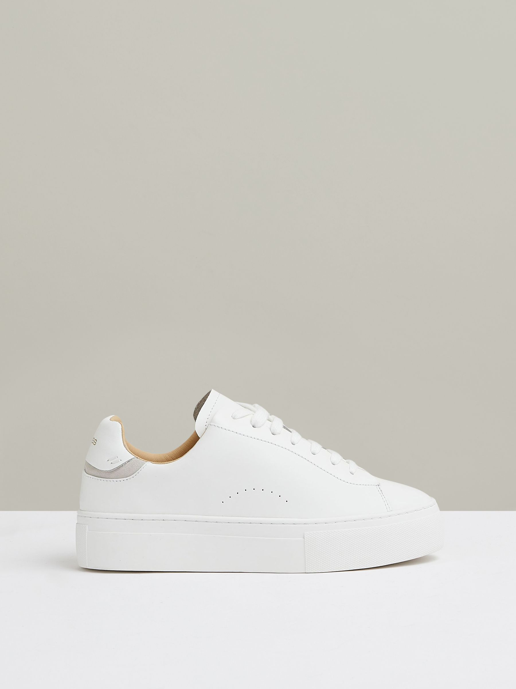 Leather Low-Top Trainers in White