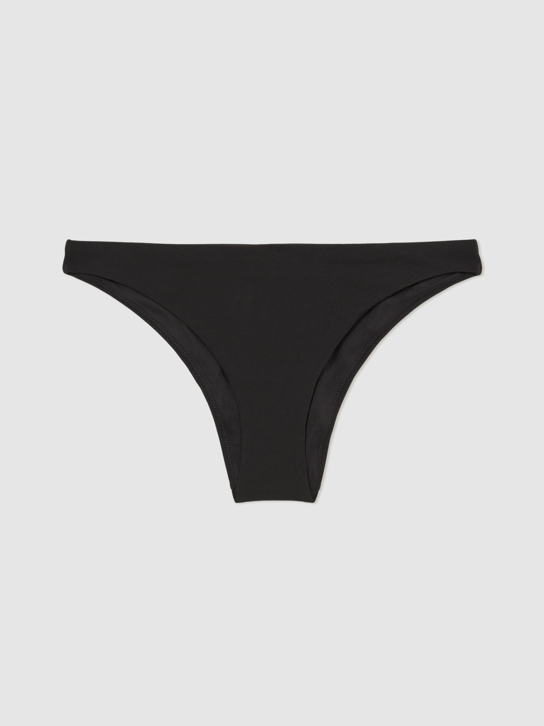 Crepe Bikini Bottoms in Black