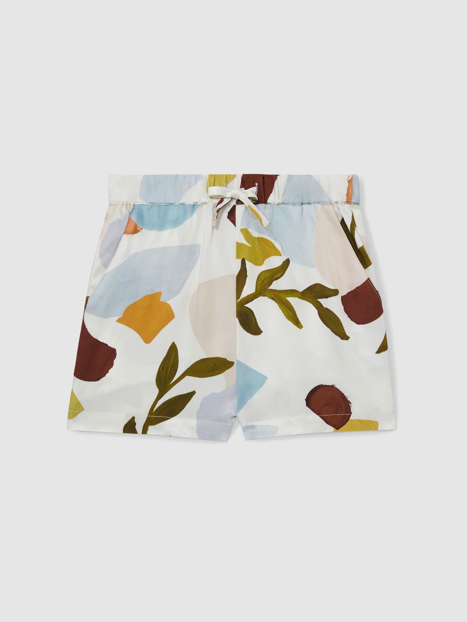 4-9 yrs Printed Drawstring-Waist Shorts in Multi