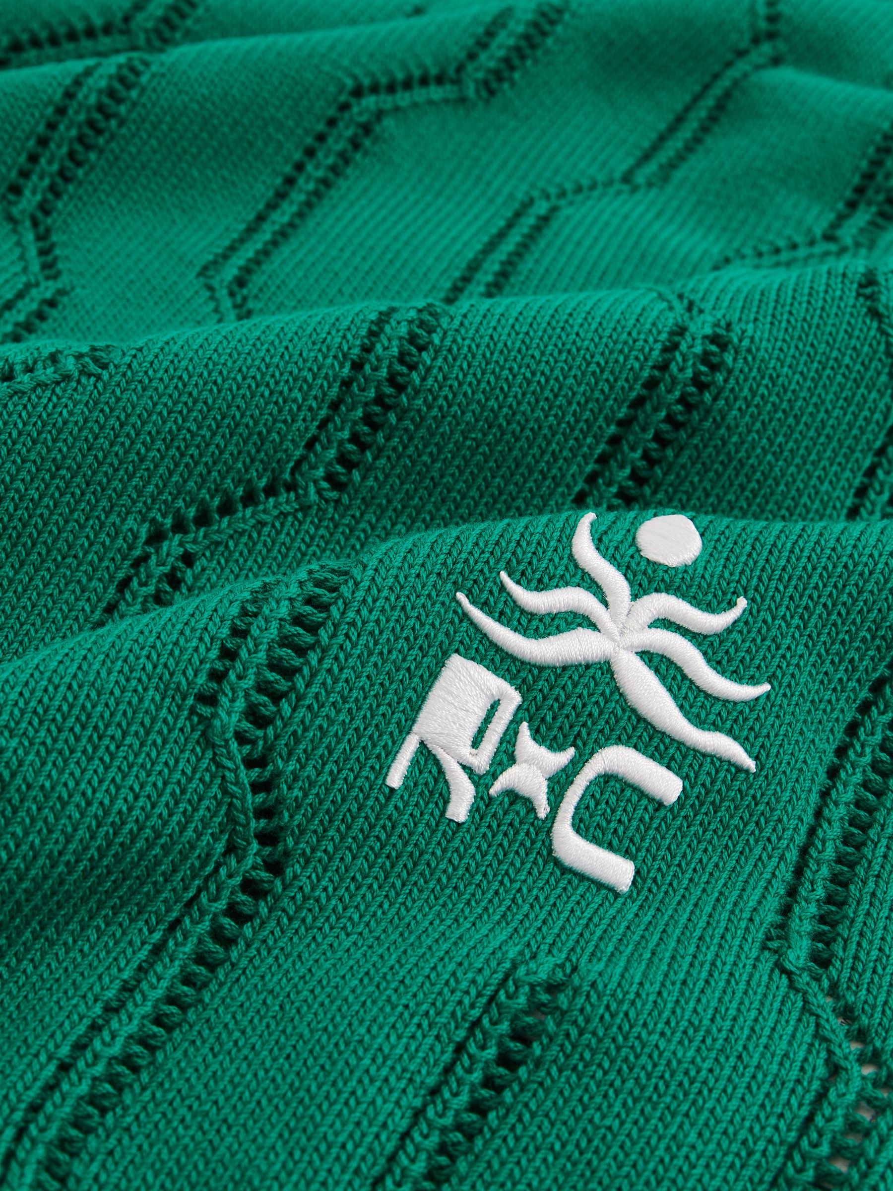 Ché Pointelle Crew-Neck Vest in Bright Green