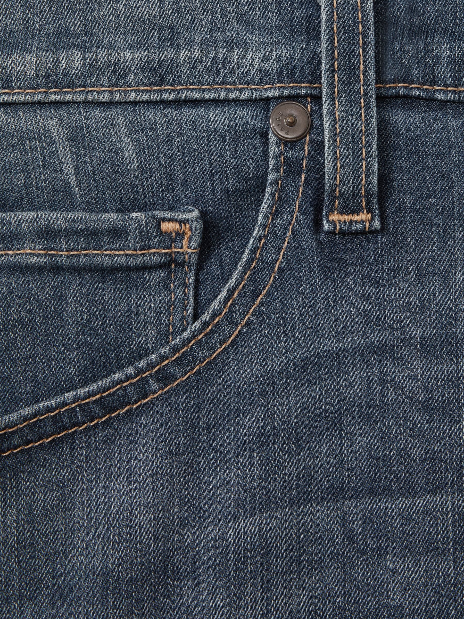 Paige Straight Leg Jeans in Birch Blue