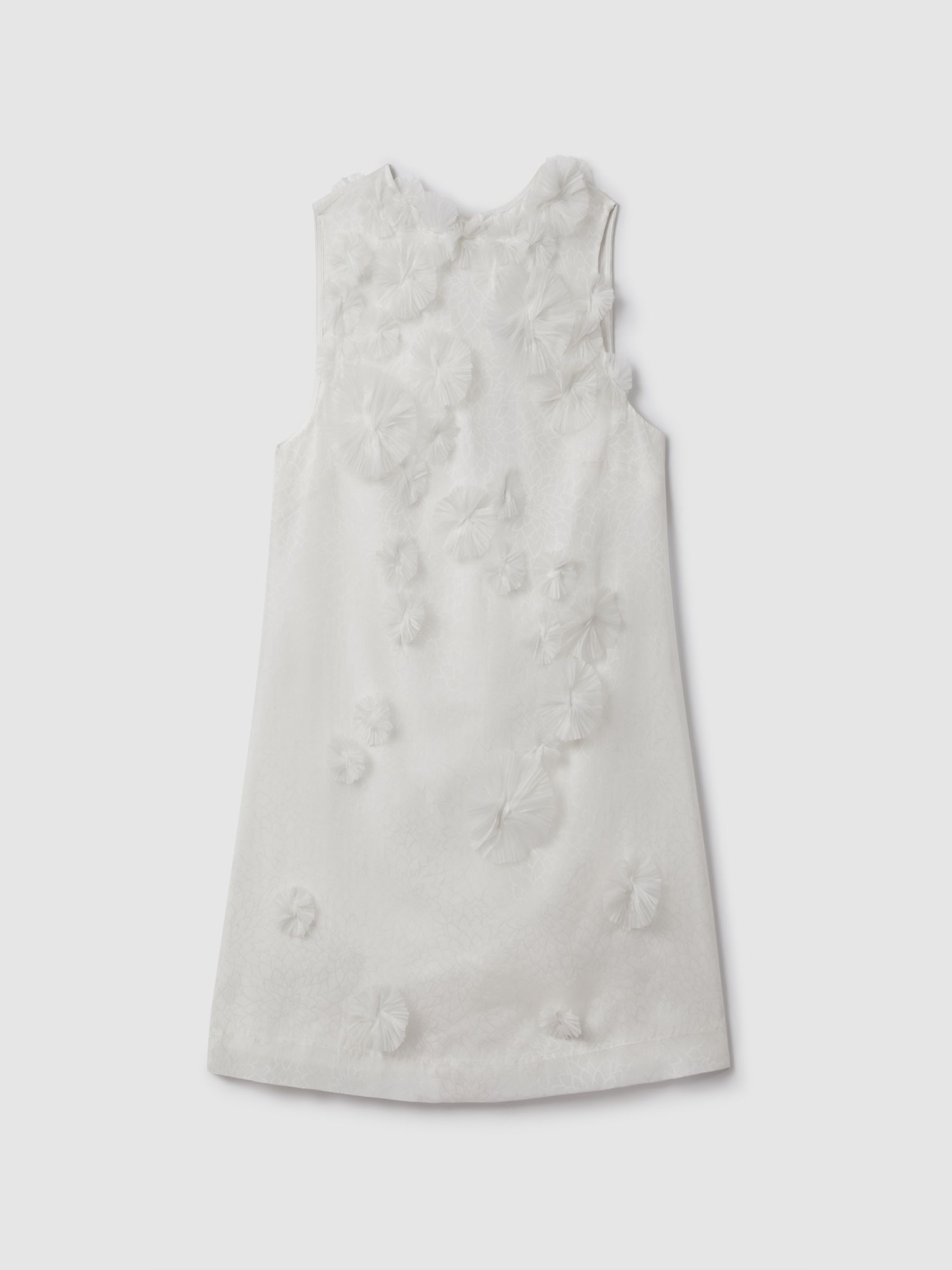 Rachel Gilbert Silk Organza Mini Dress in Ivory