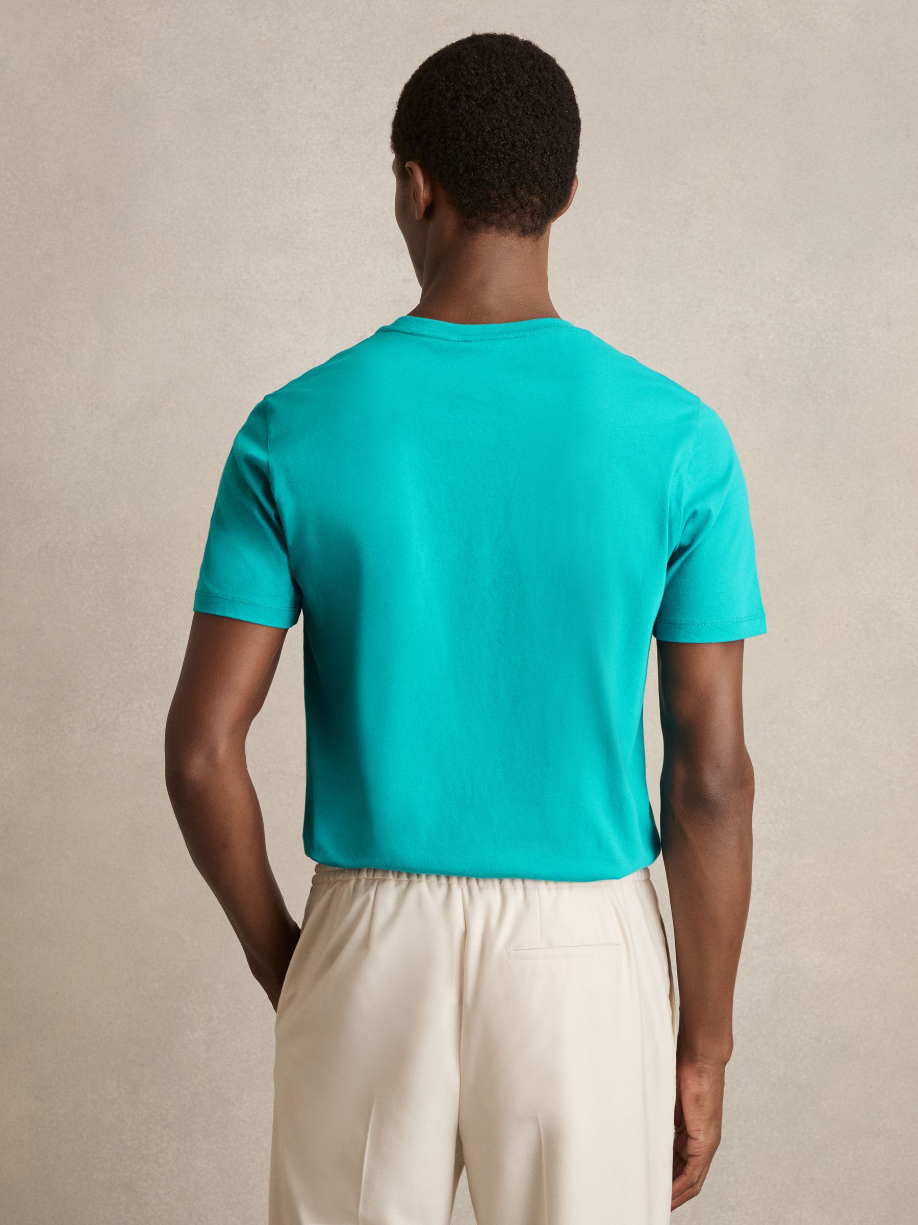 Crew Neck T-Shirt in Seafoam