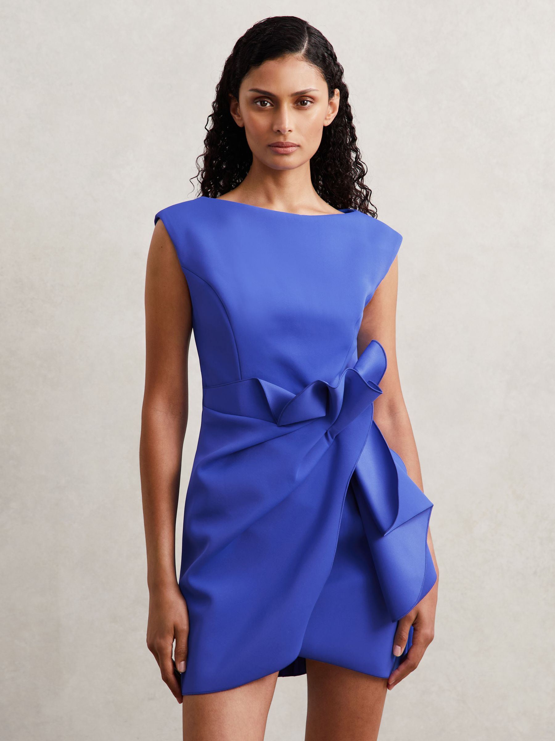 Acler Lamberton Mini Dress in Blue