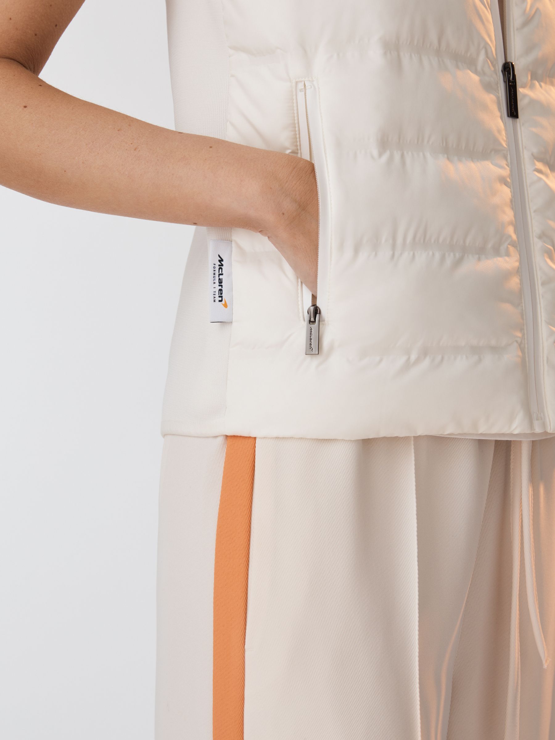 McLaren F1 Hybrid Quilt and Knit Gilet in White