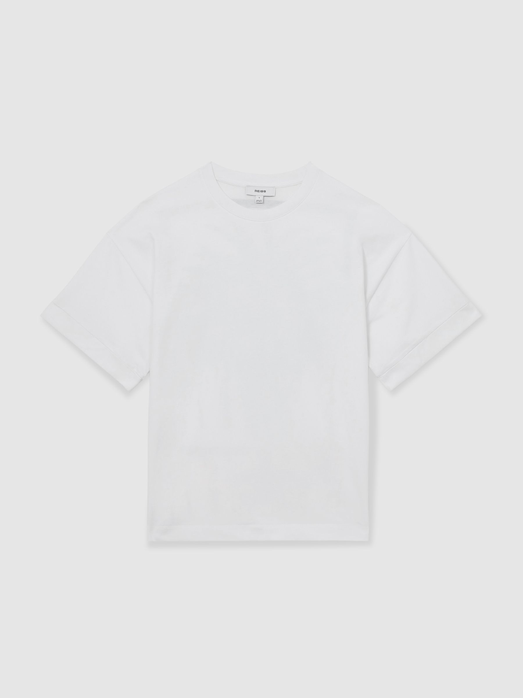 Reiss | NYBG Floral Oversize T-Shirt in Blue/Ivory