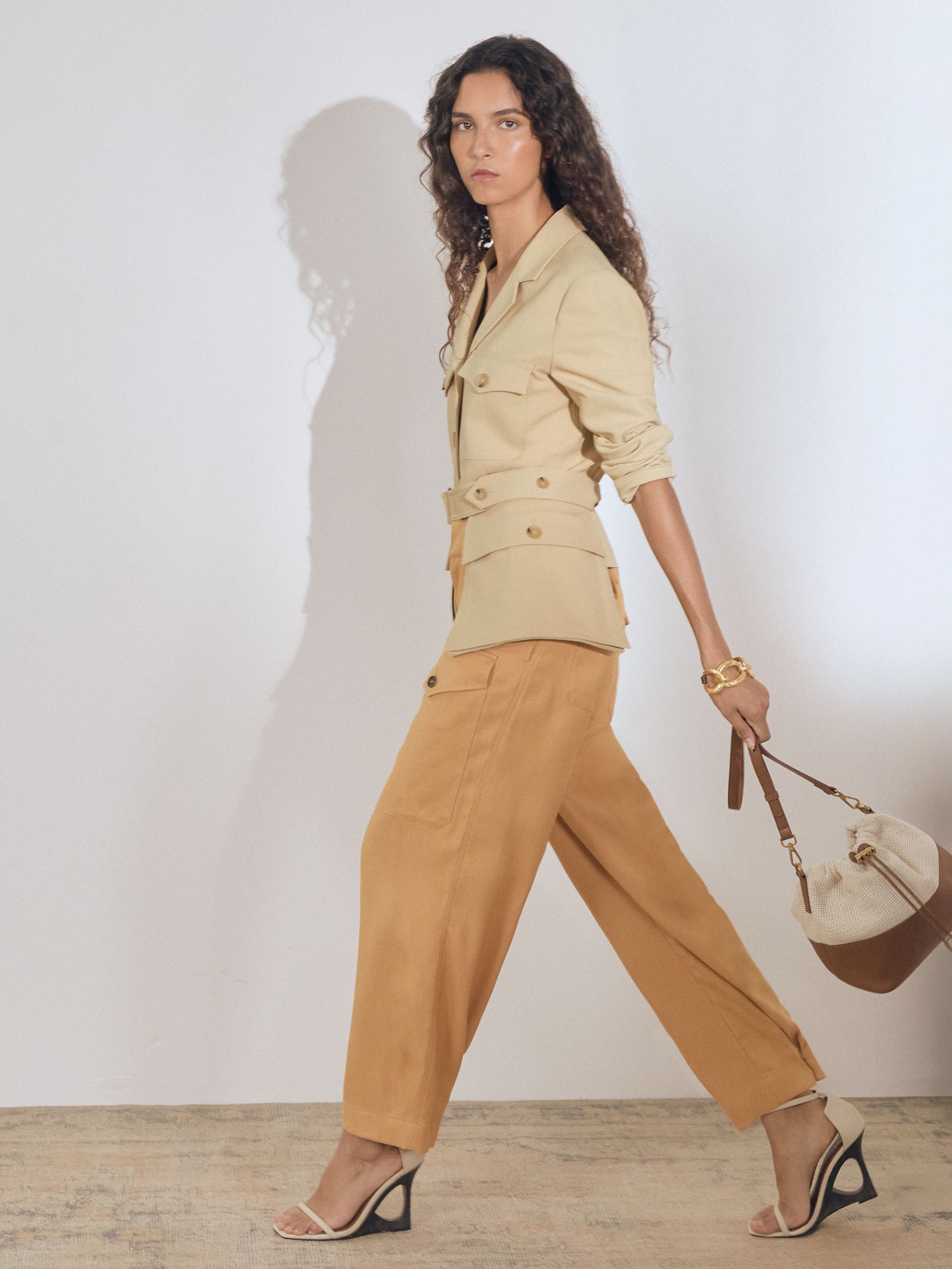 Atelier Belted Utility Jacket in Neutral