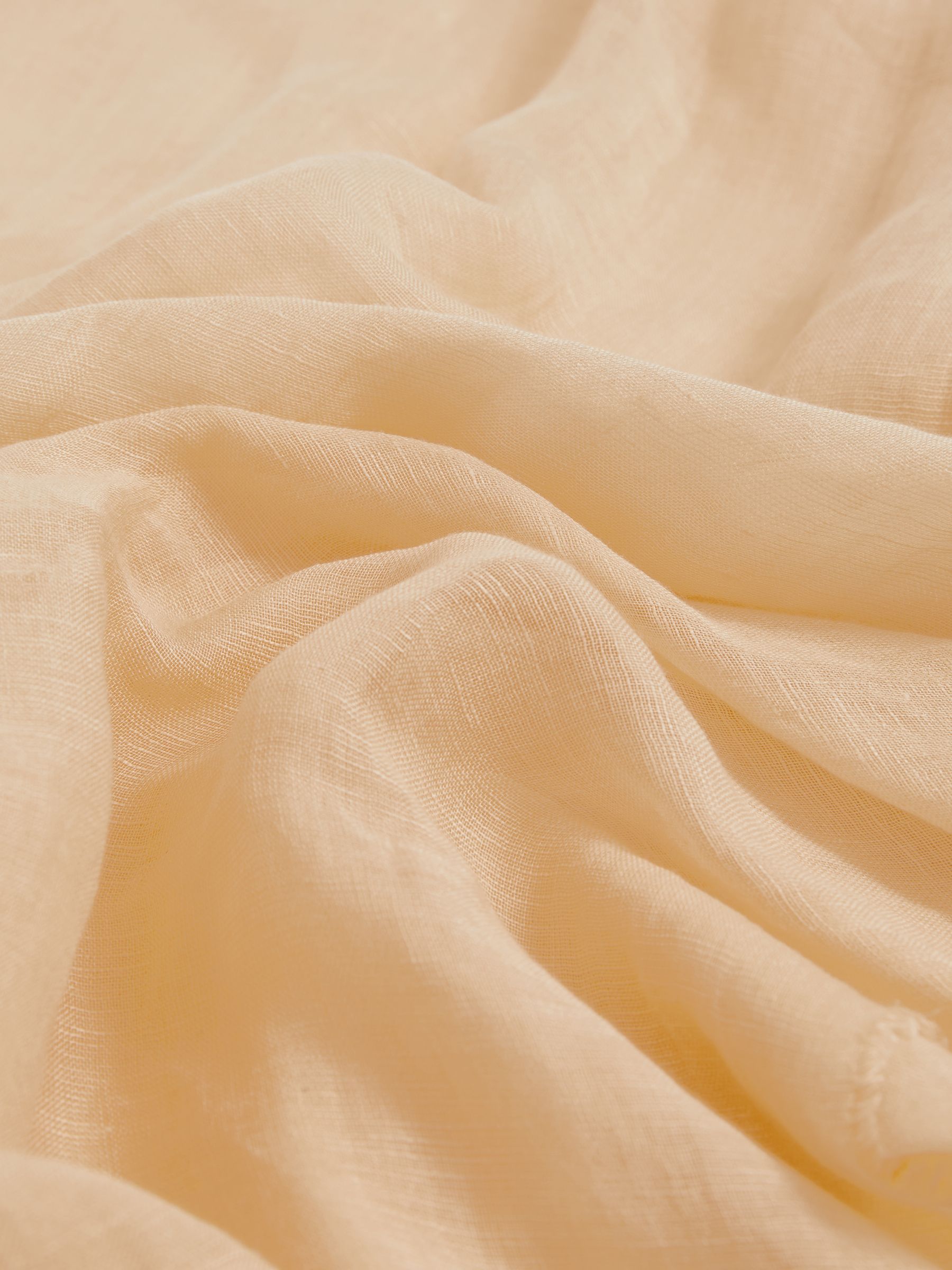 Modal-Linen Scarf With Silk in Neutral