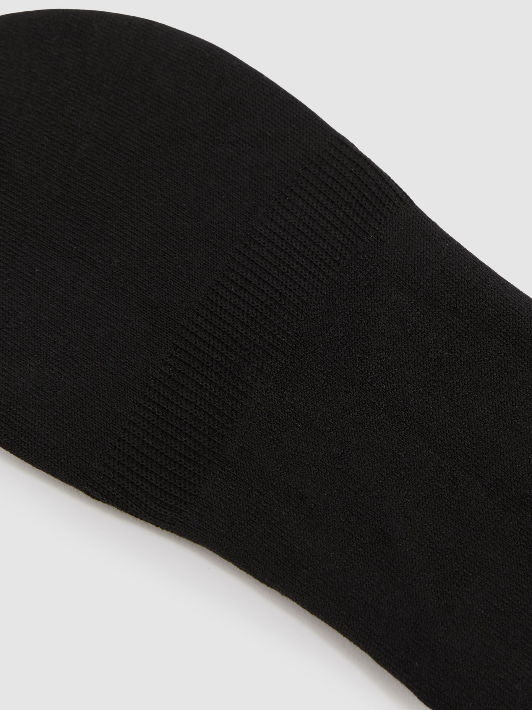 Cotton-Blend Loafer Socks in Black