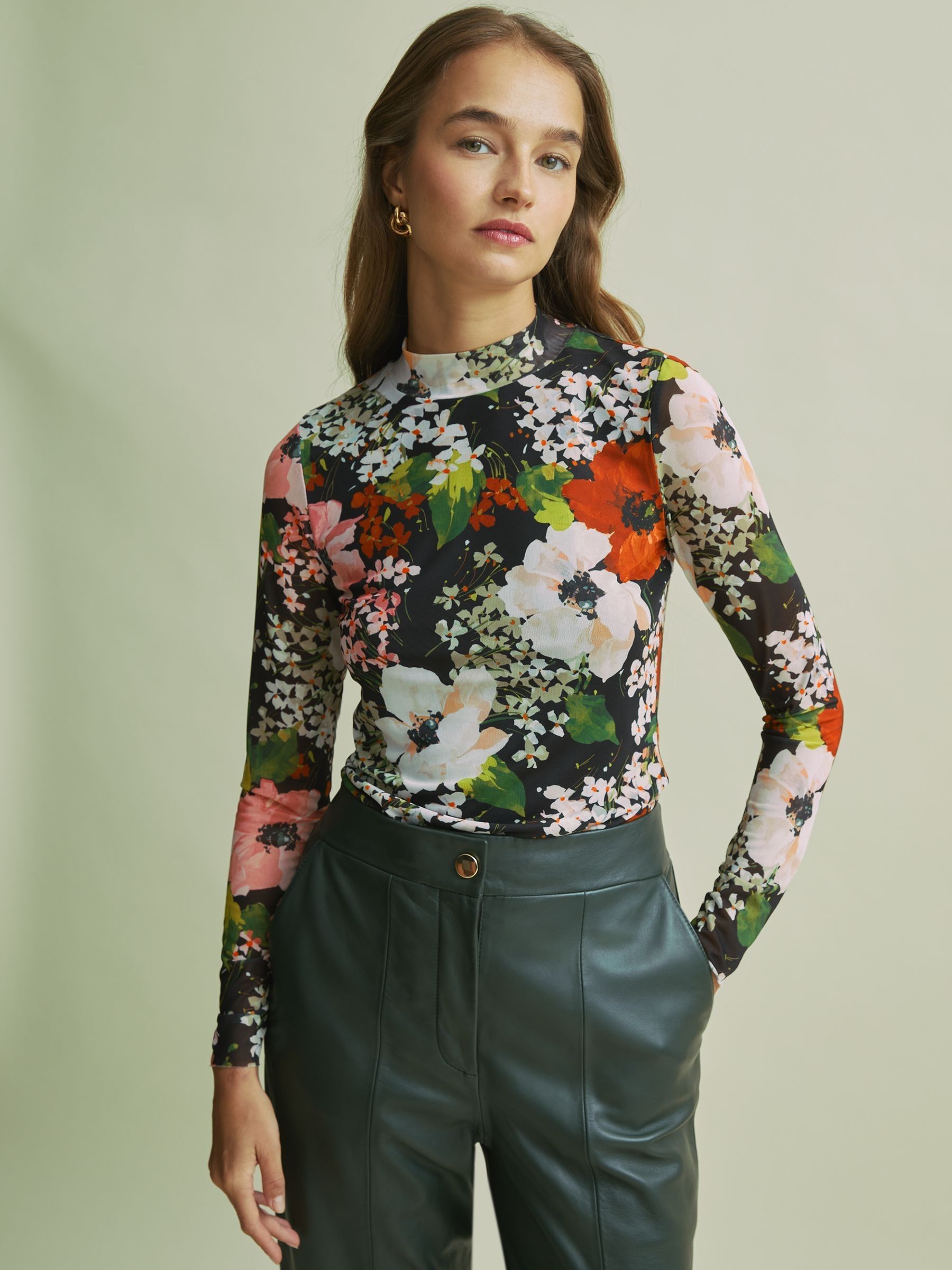 Florere Mesh Top in Multi