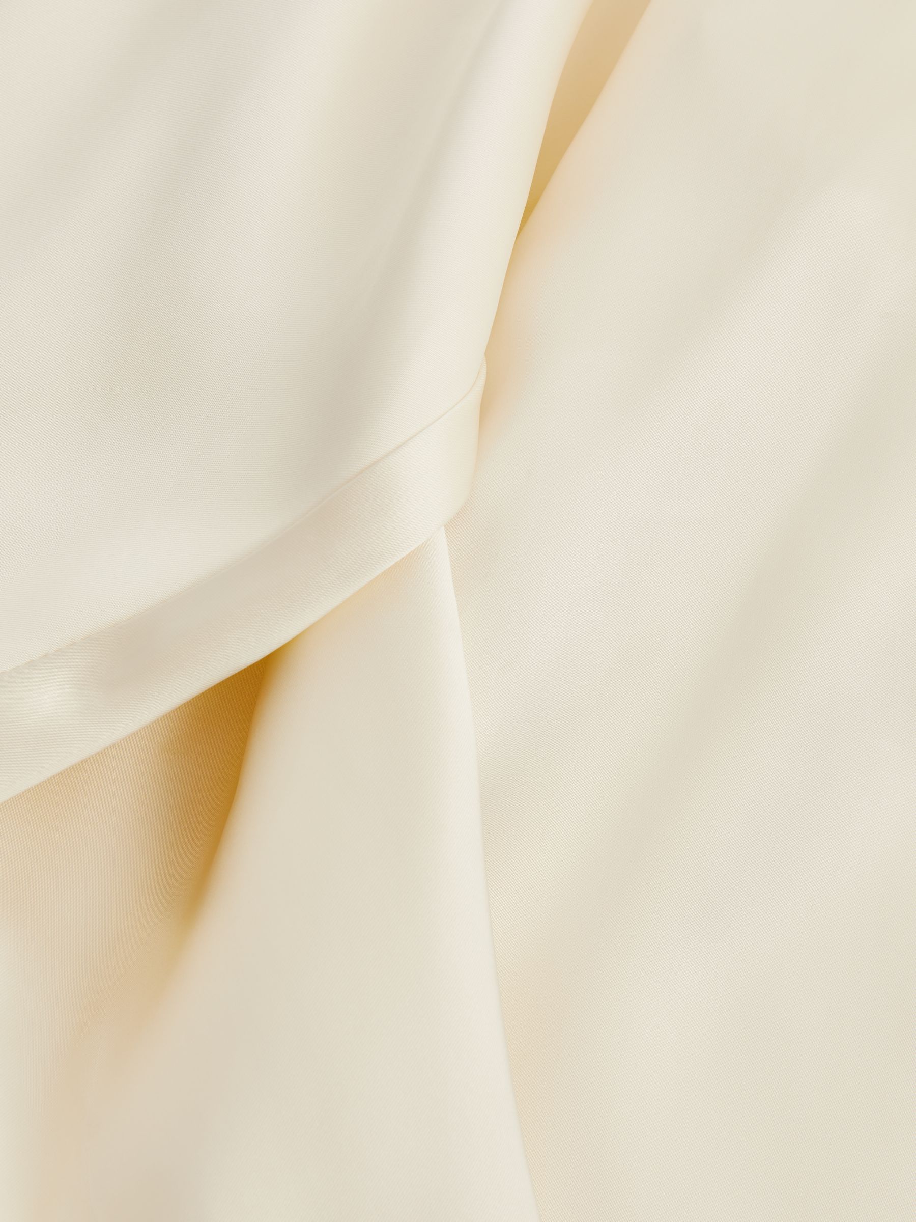 Duchess Satin Split Sleeve Top in Champagne