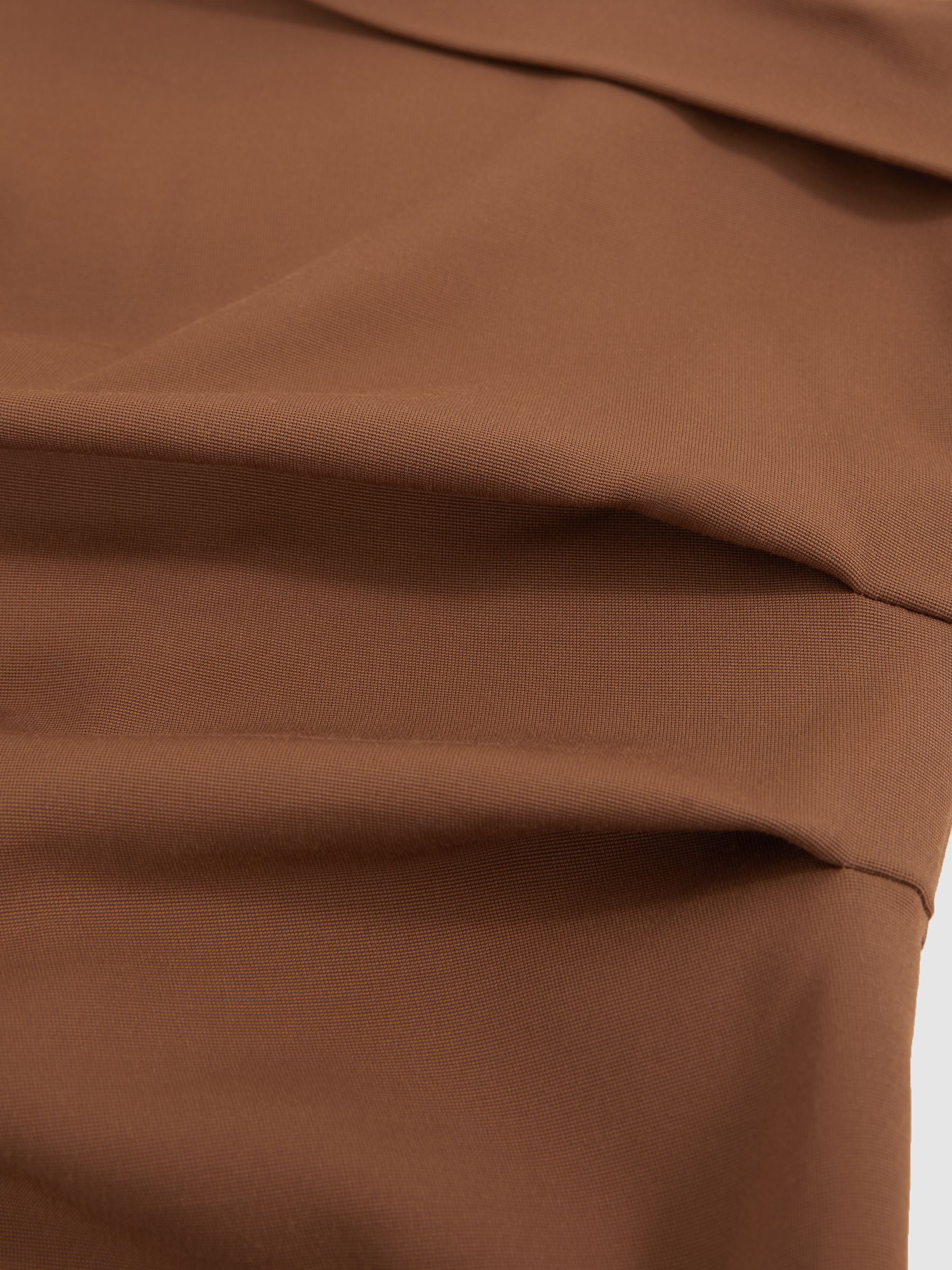 Ruched Bandeau Top in Brown