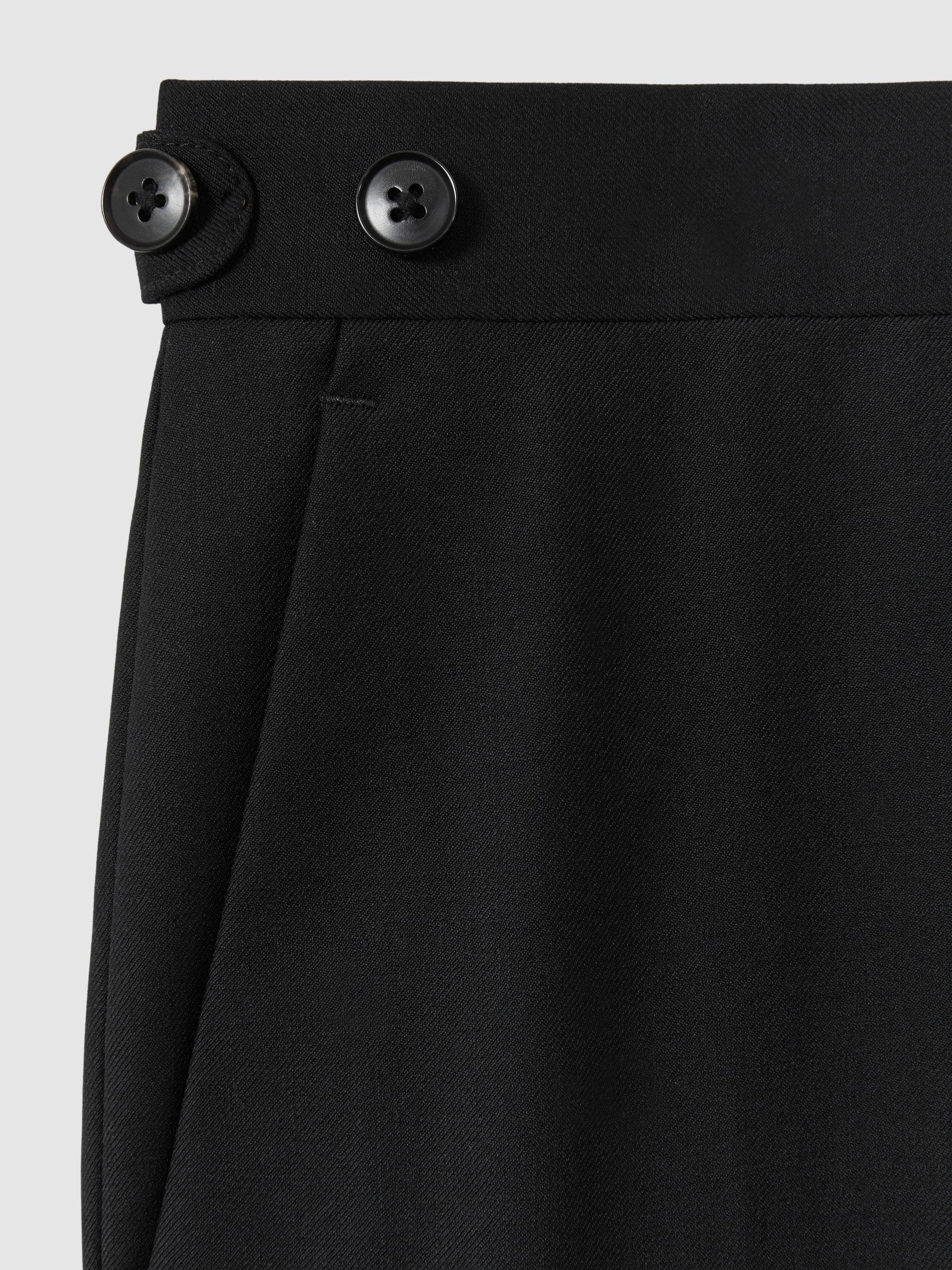 Slim-Fit Wool Suit Trousers in Black