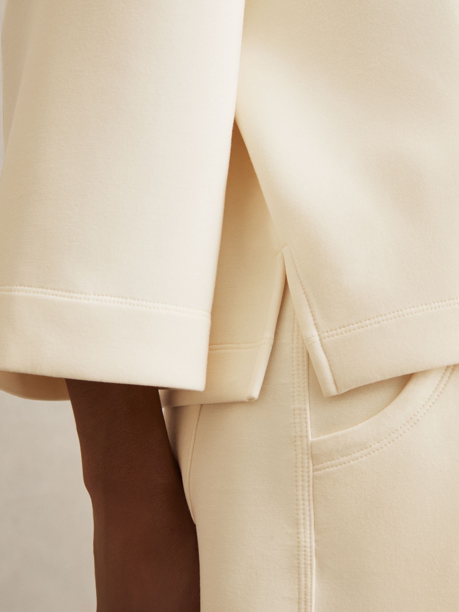 Modal-Blend Jersey Sweatshirt in Buttermilk Cream