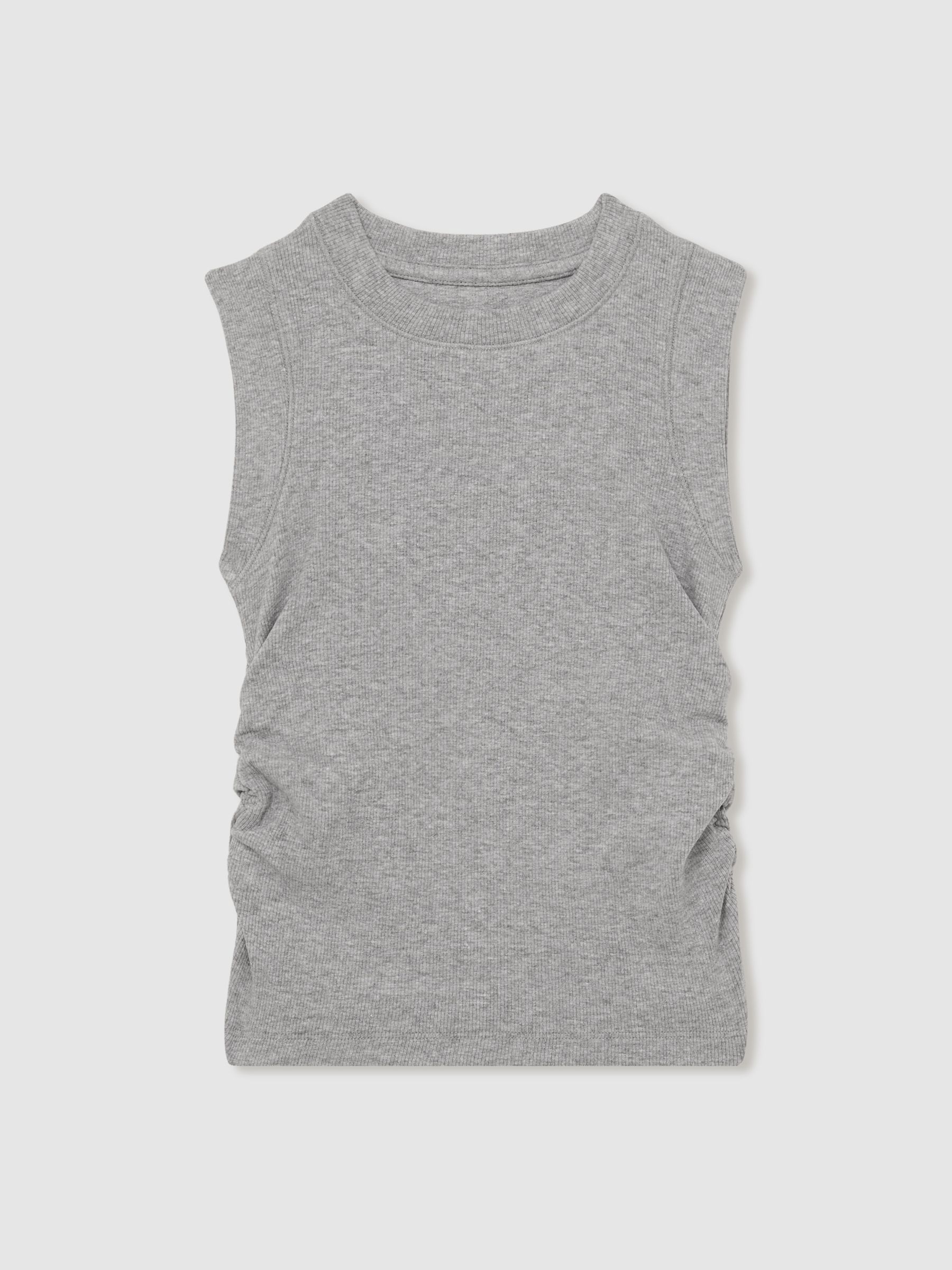 4-9 yrs Ruched Vest Top in Grey