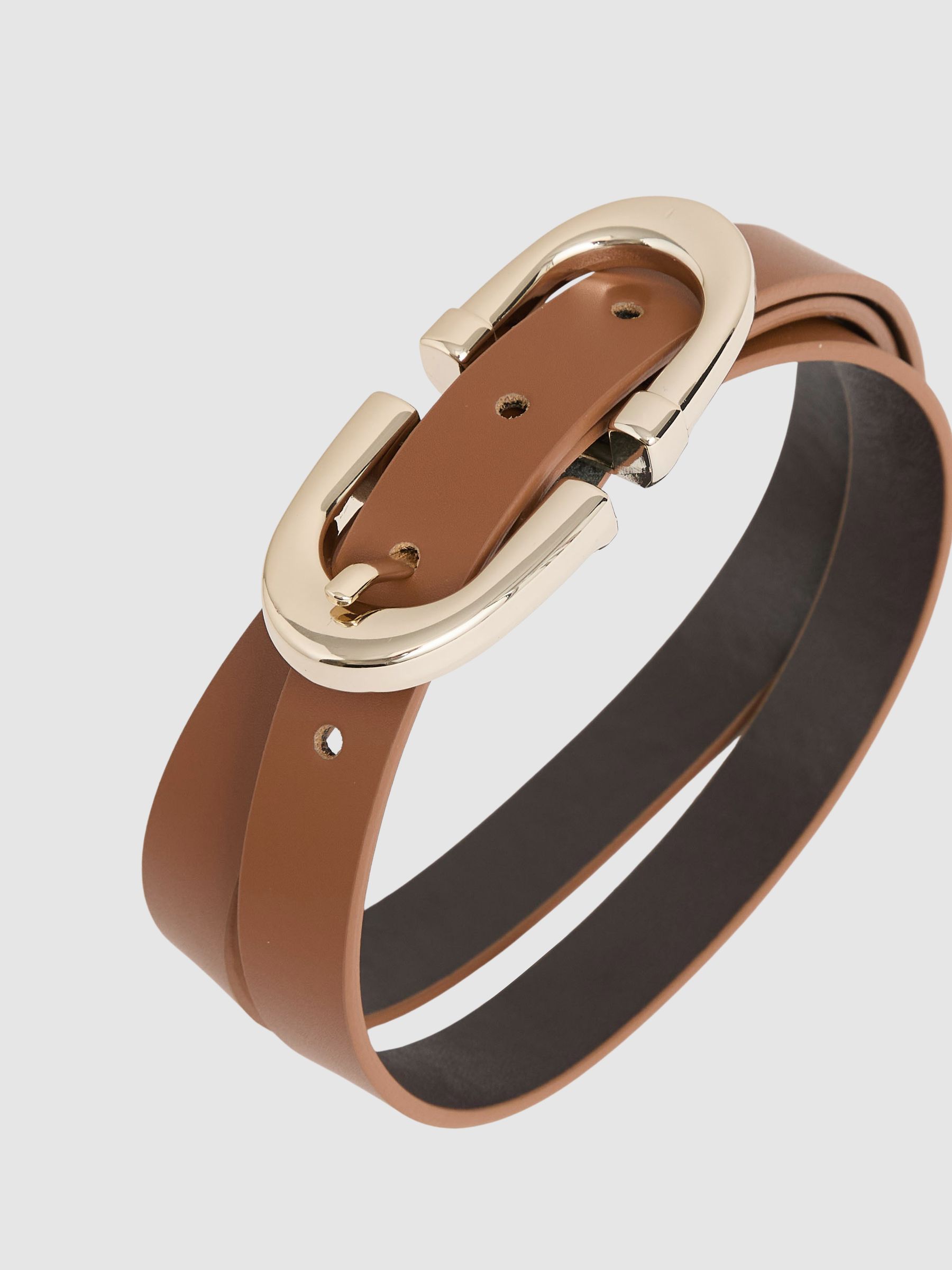 Horseshoe Belt in Tan