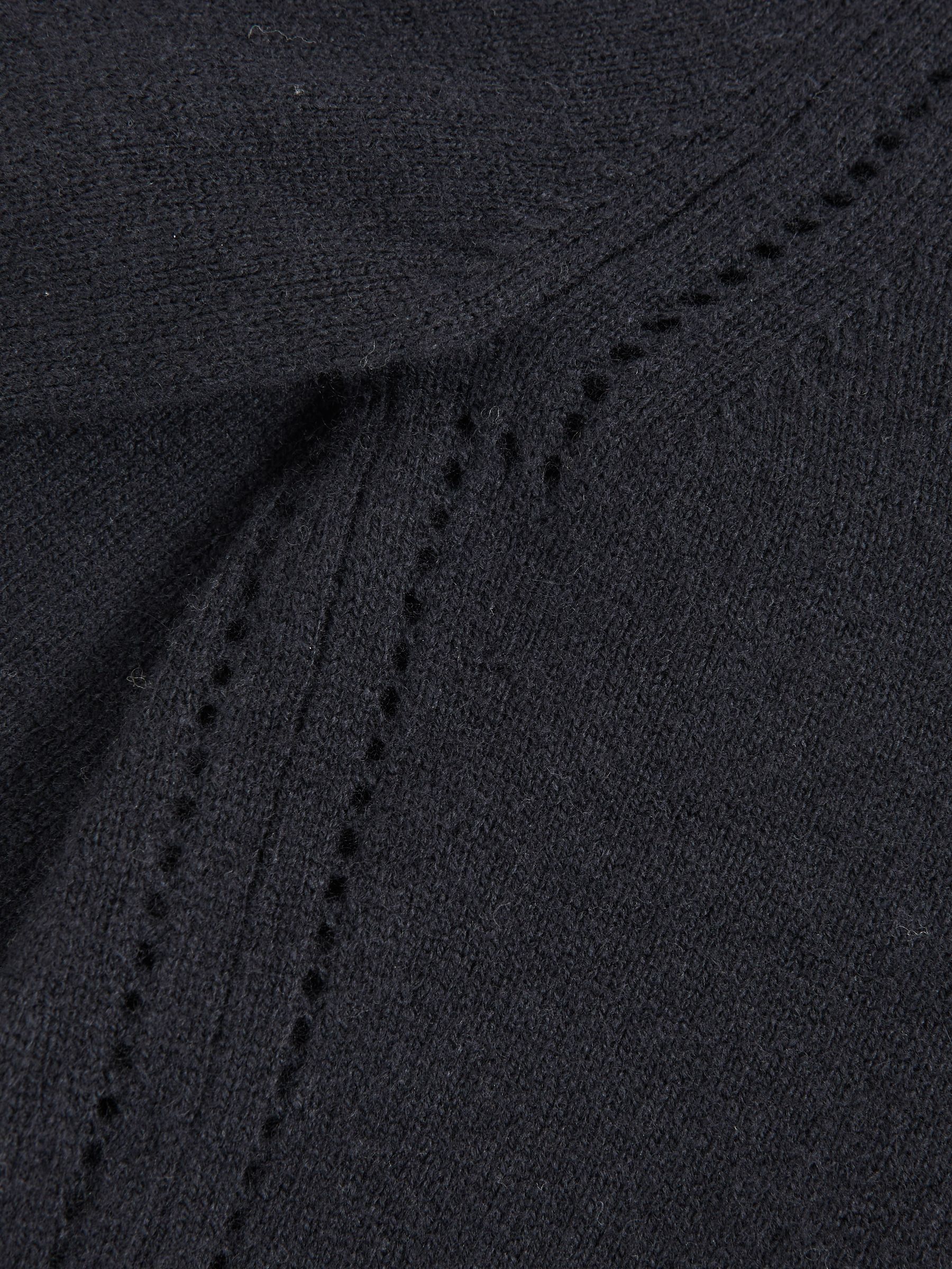 3-9 yrs Wool-Blend Open-Stitch Jumper with Cashmere in Navy