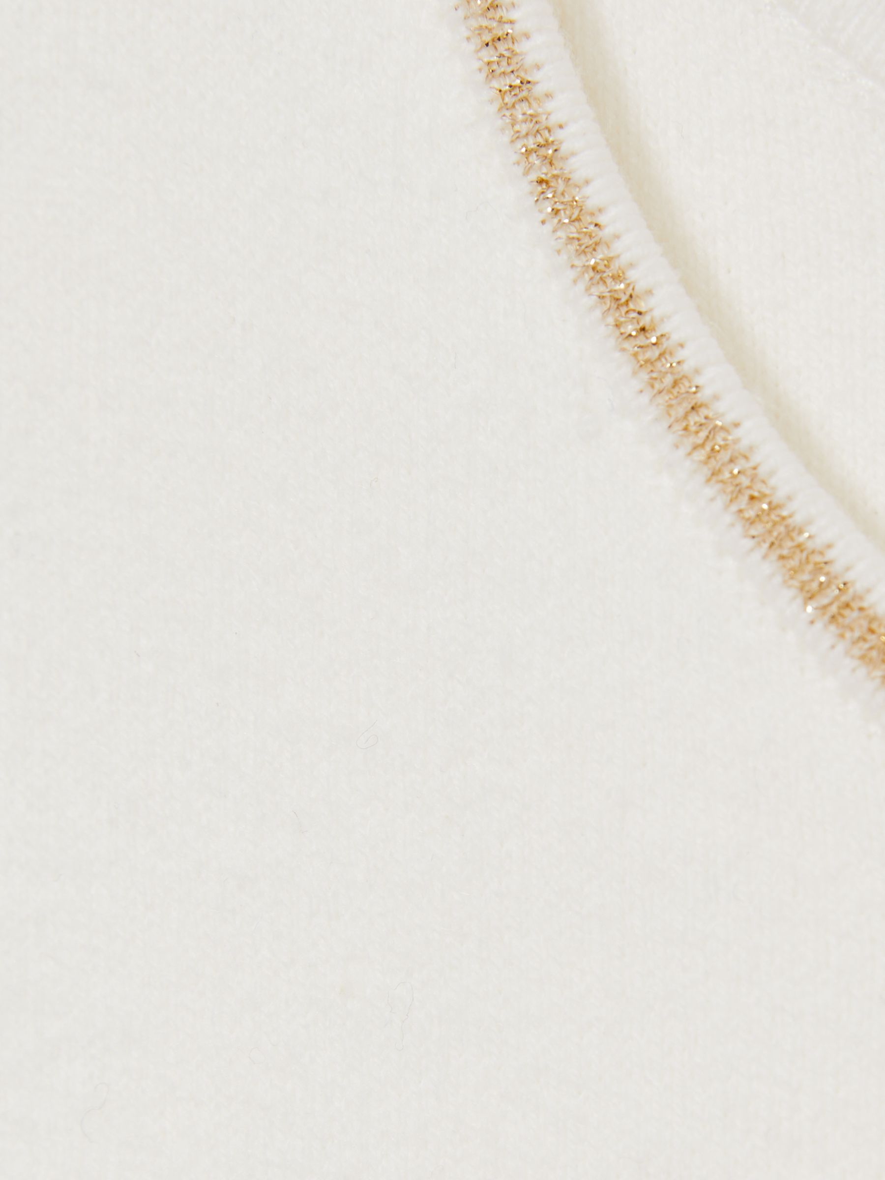 Petite Seam Detail Knitted Midi Dress in Ivory