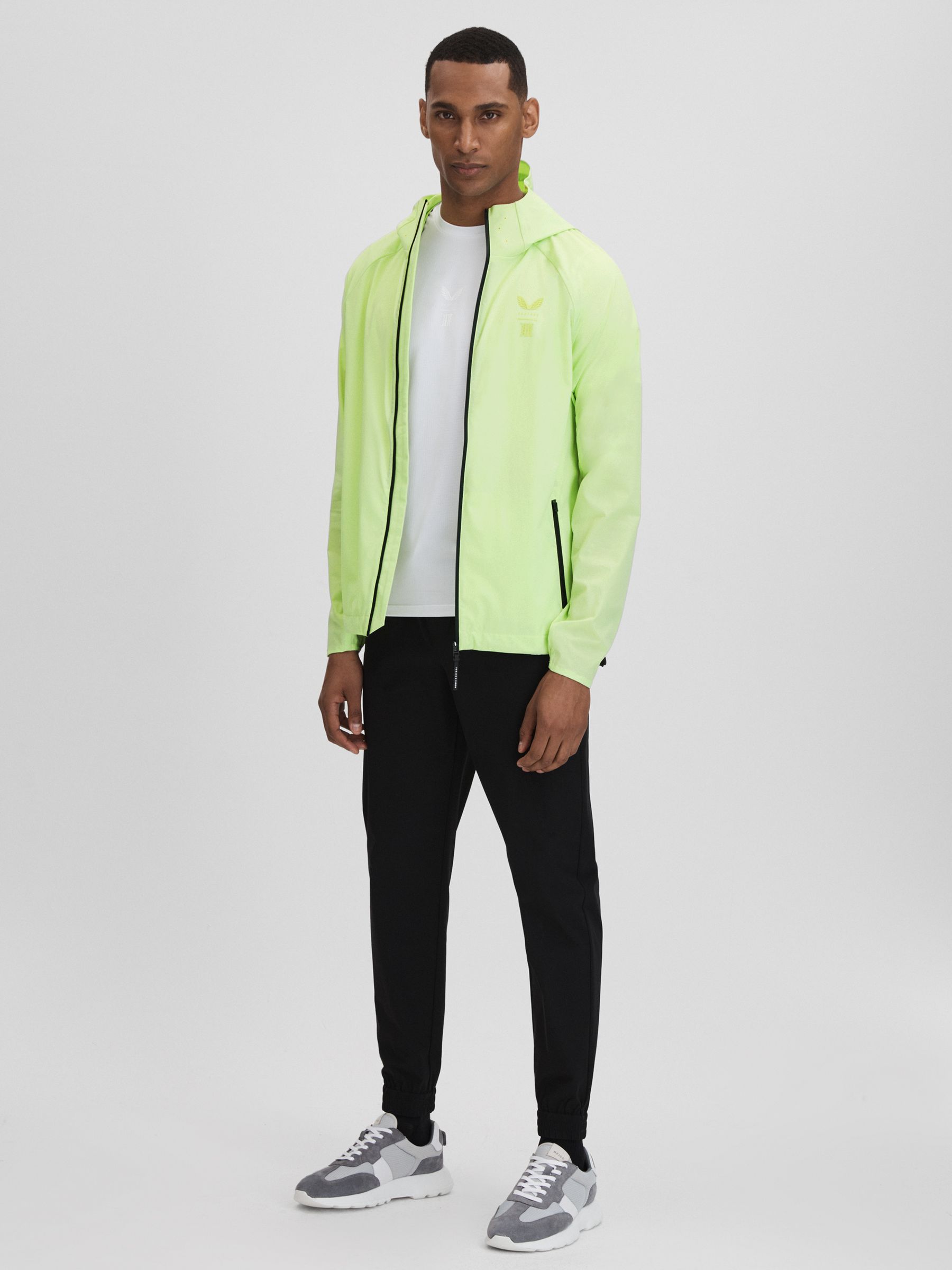 Castore Water Repellent Running Jacket in Iced Citrus Yellow