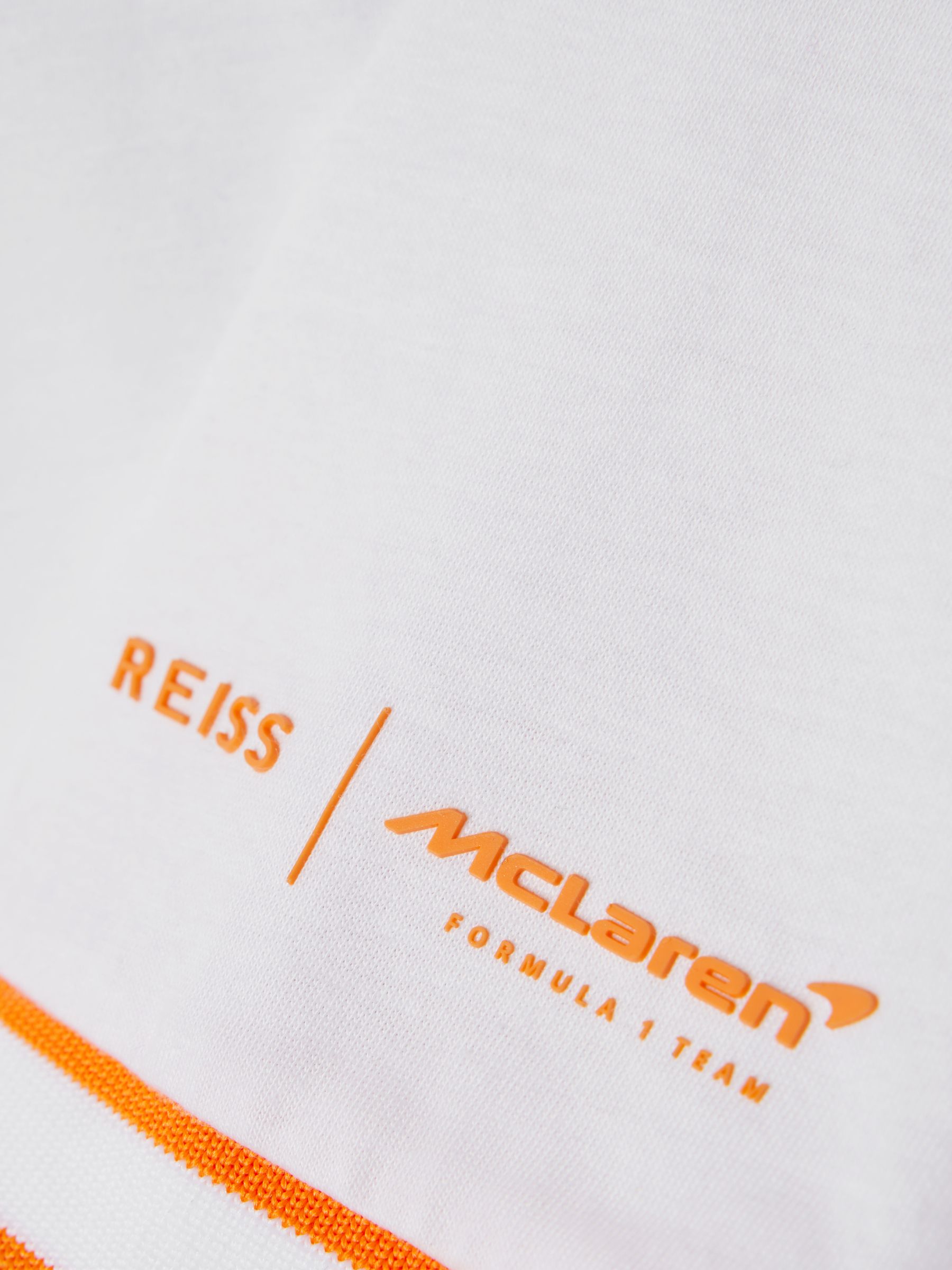 McLaren F1 Mercerised Cotton Polo Shirt in White