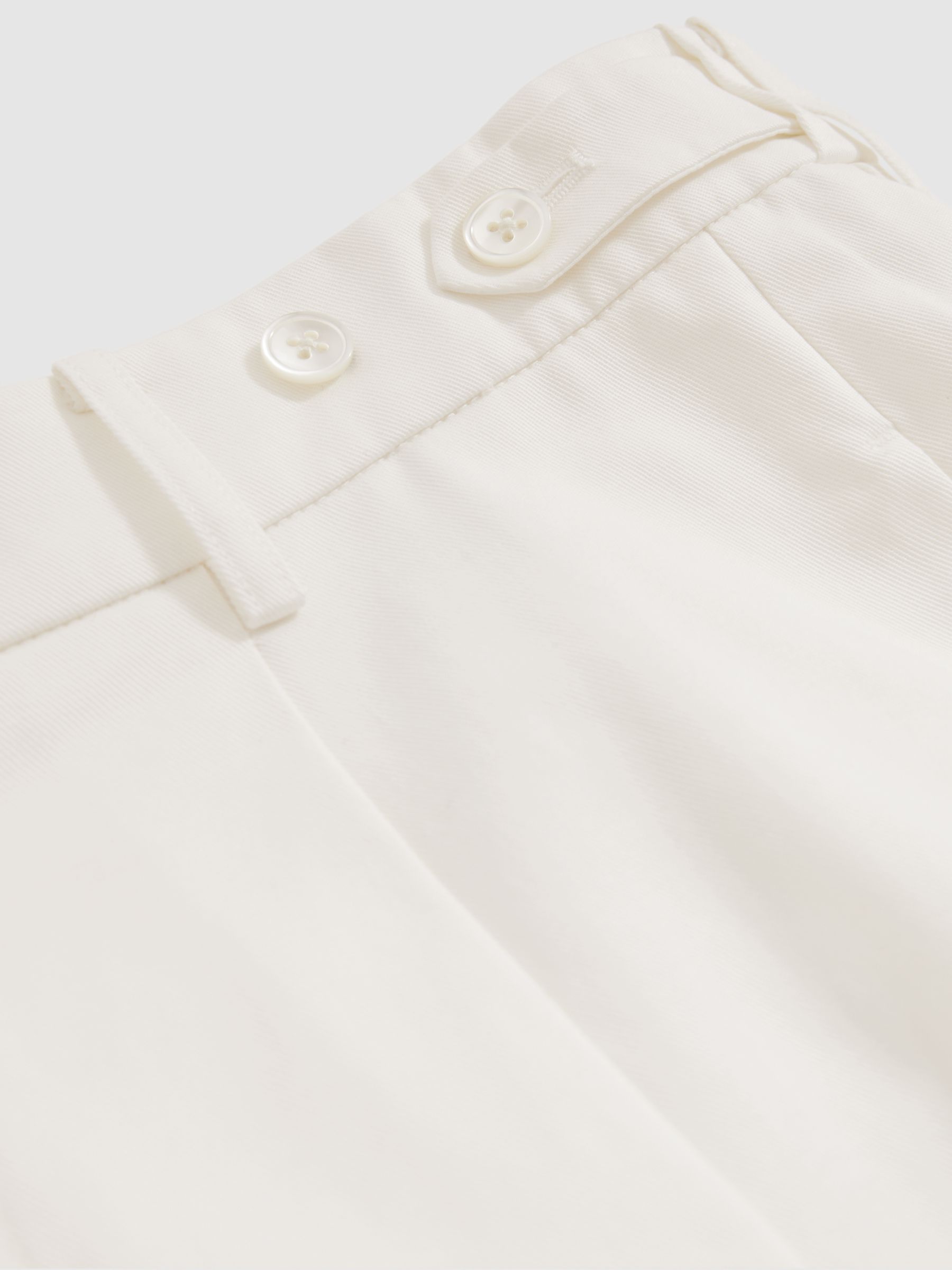 Reiss | Les 100 Ciels Wide Leg Trousers in White