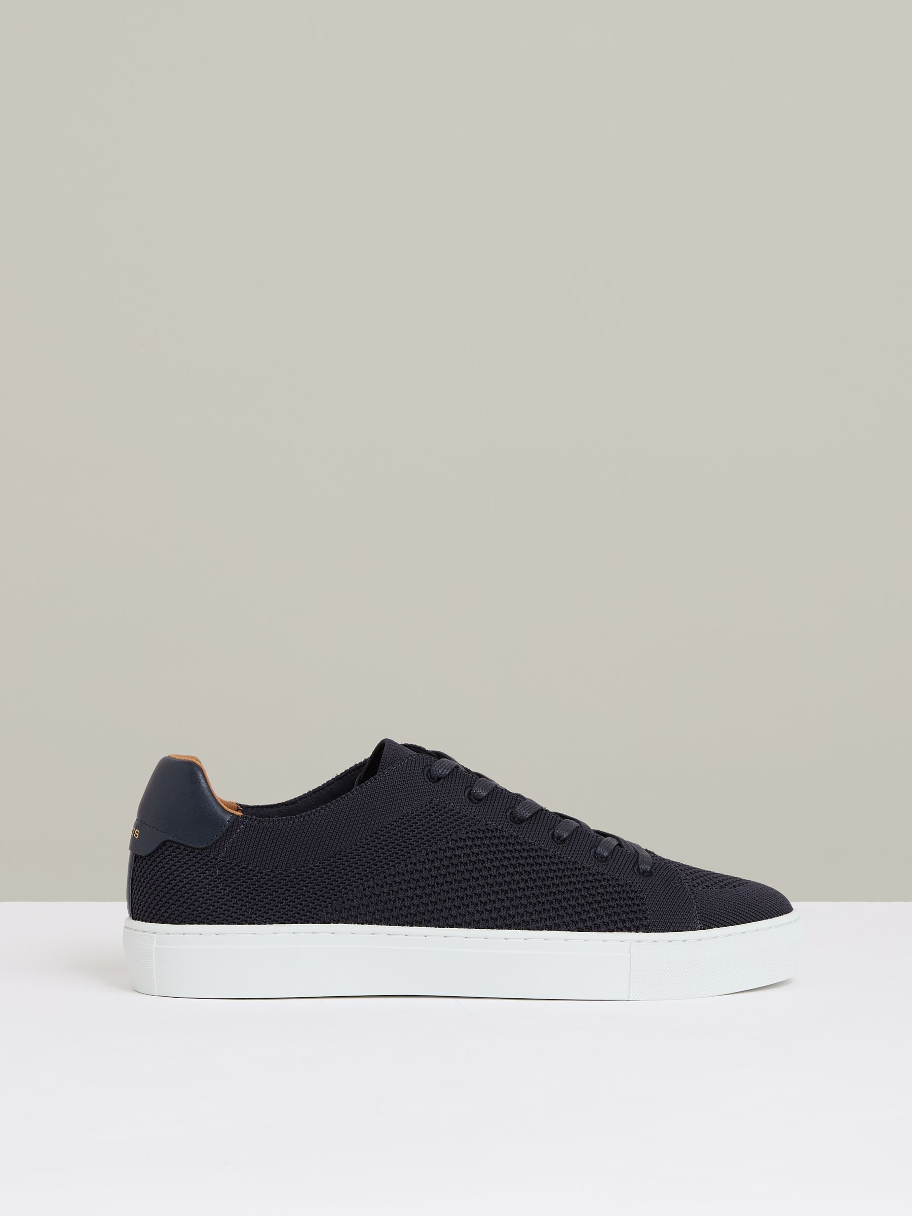 Knitted Low-Top Trainers in Navy