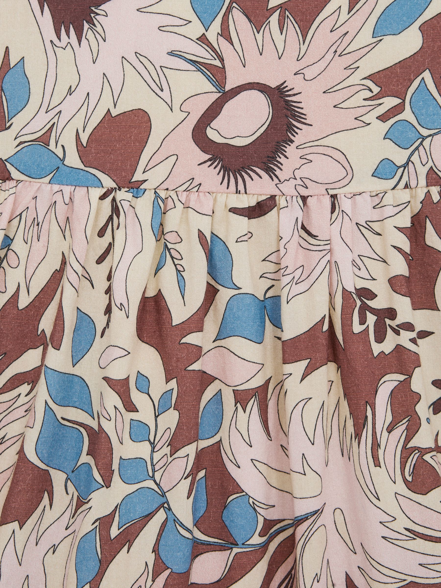 9-12 yrs Printed Strappy Dress in Lilac