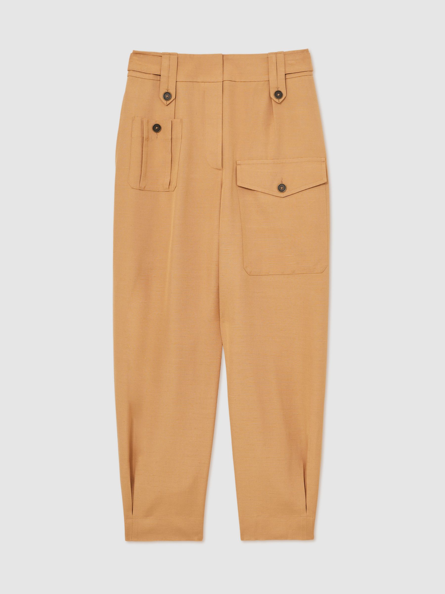 Atelier Tapered Cargo Trousers in Tan