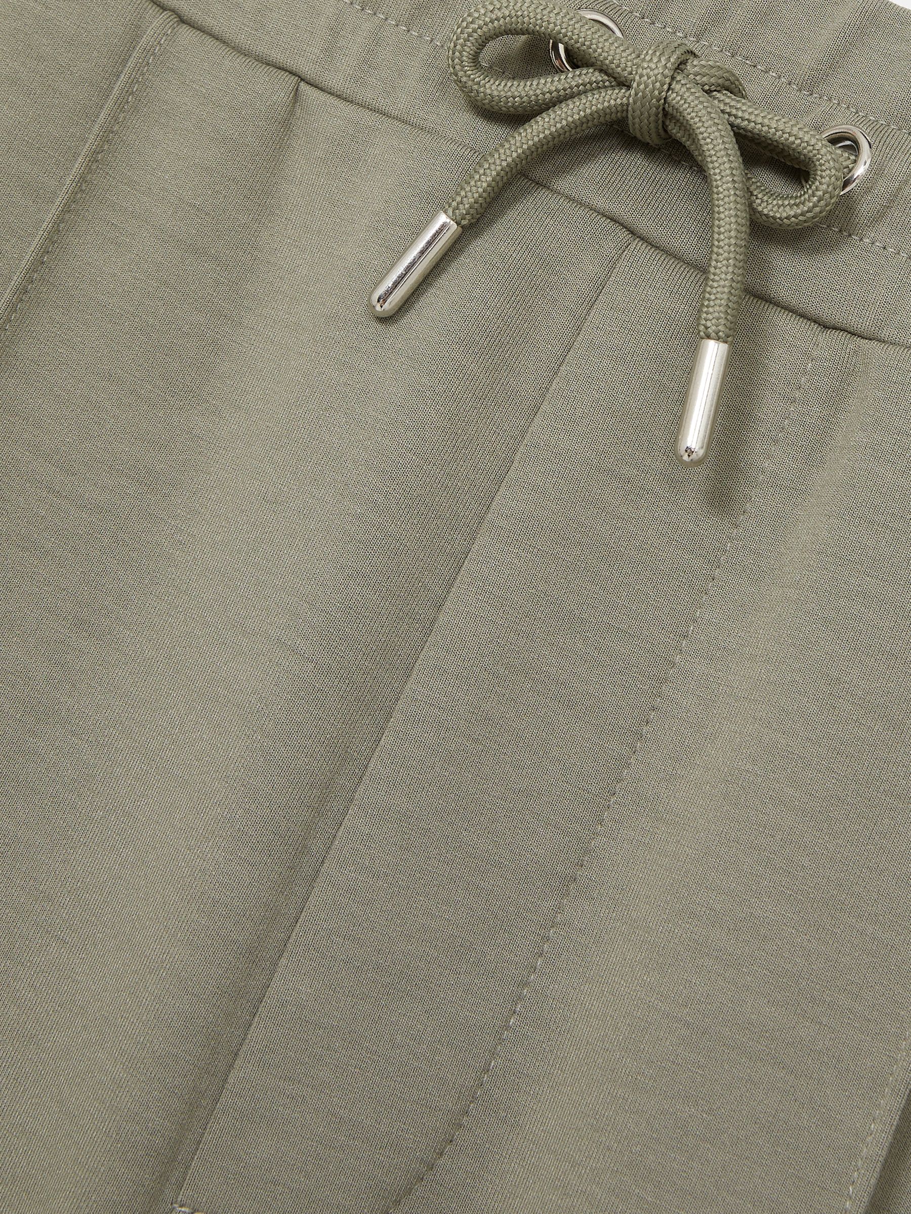 Stretch Jersey Tailored Joggers in Sage