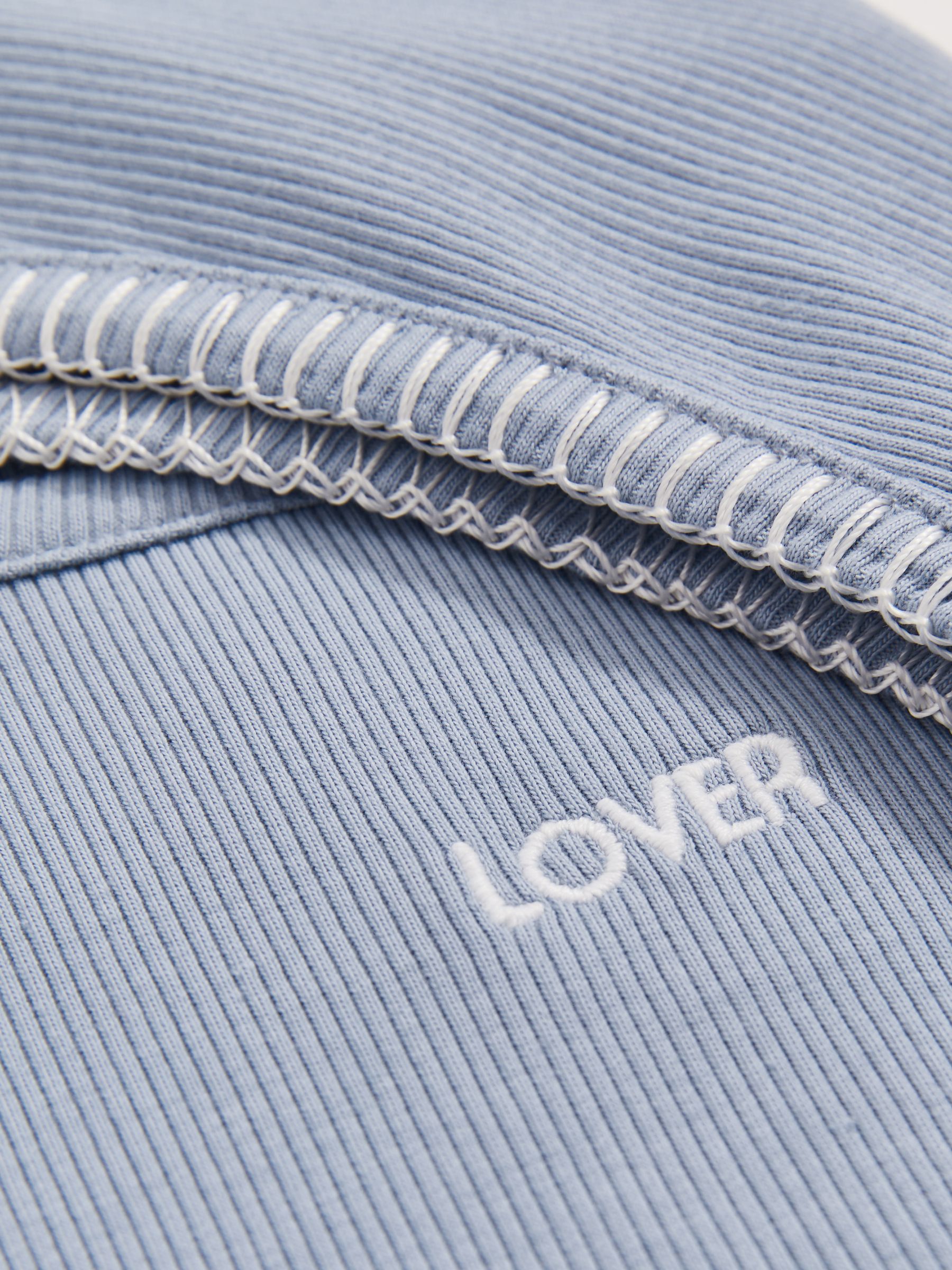 Reiss | Tom Daley Cotton Lover Vest with Stretch in Soft Blue